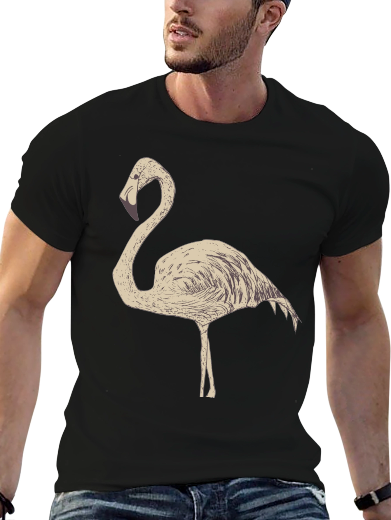 Flamingo Graphic Tee - Casual Comfort