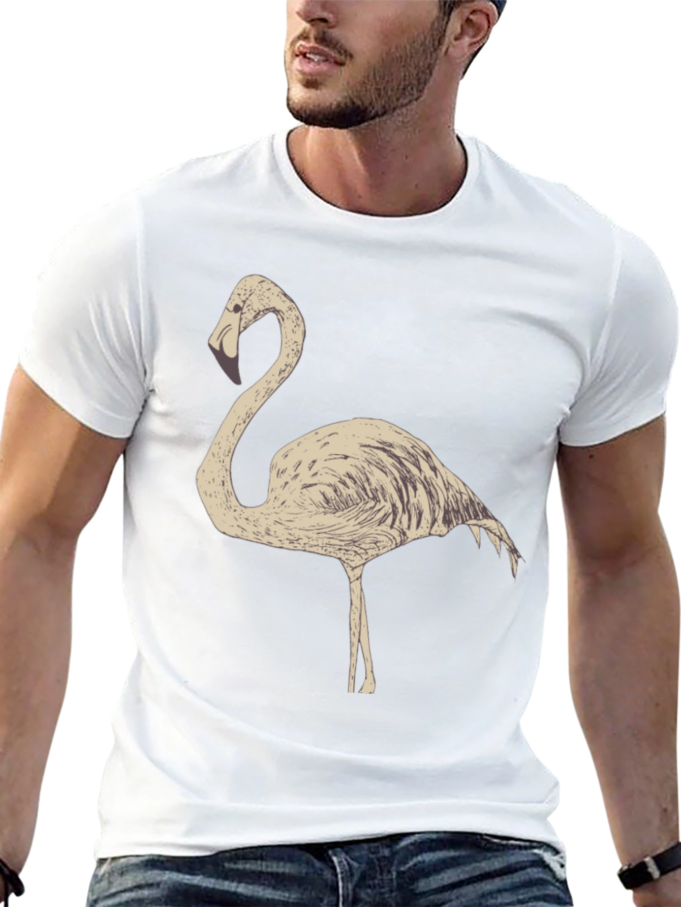 Flamingo Graphic Tee - Casual Comfort