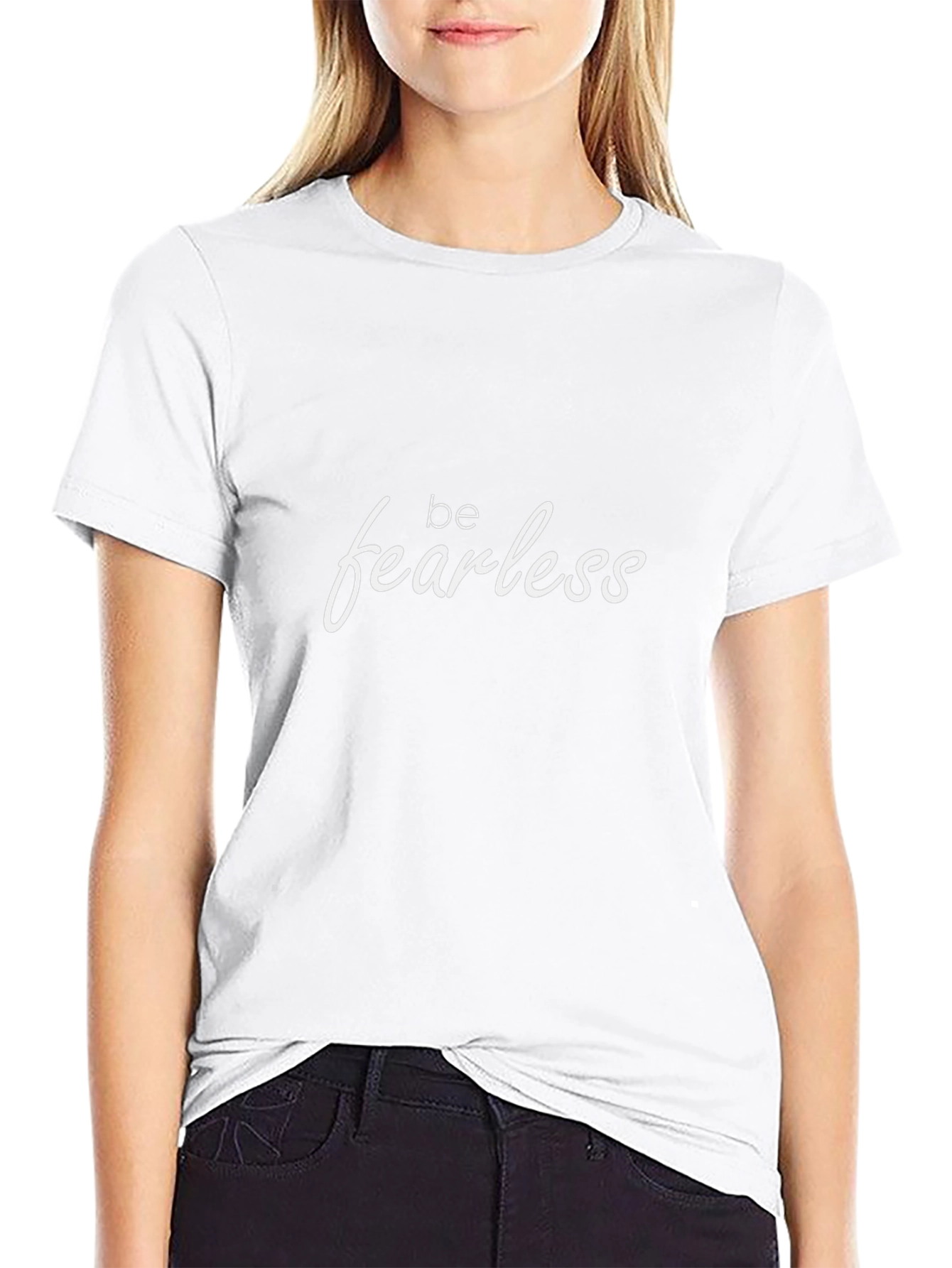 Be Fearless Black T-Shirt - Motivational Graphic Tee