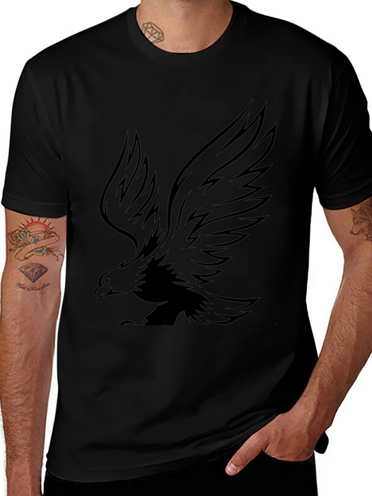 Eagle Graphic Black T-Shirt for Men