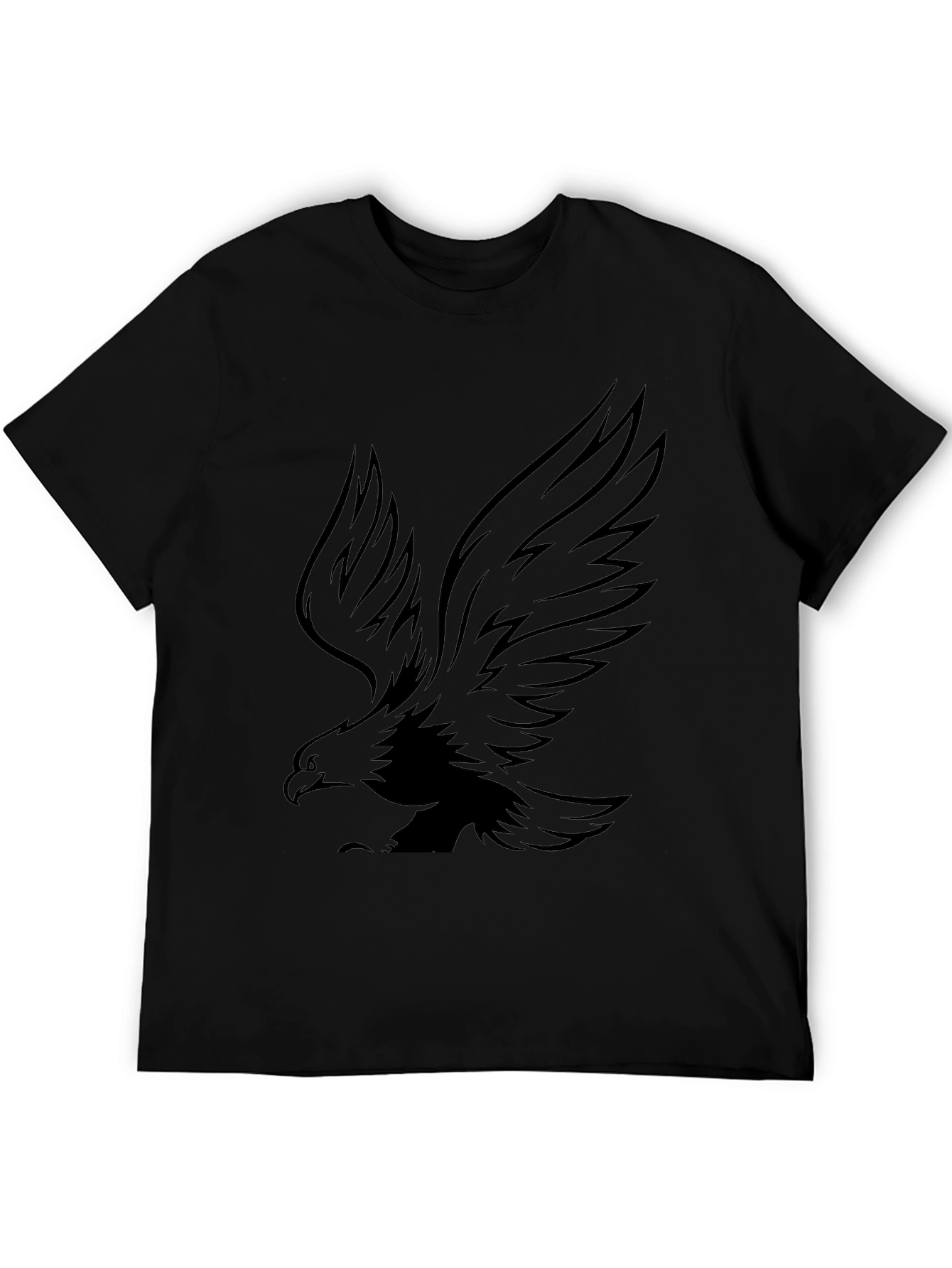 Eagle Graphic Black T-Shirt for Men