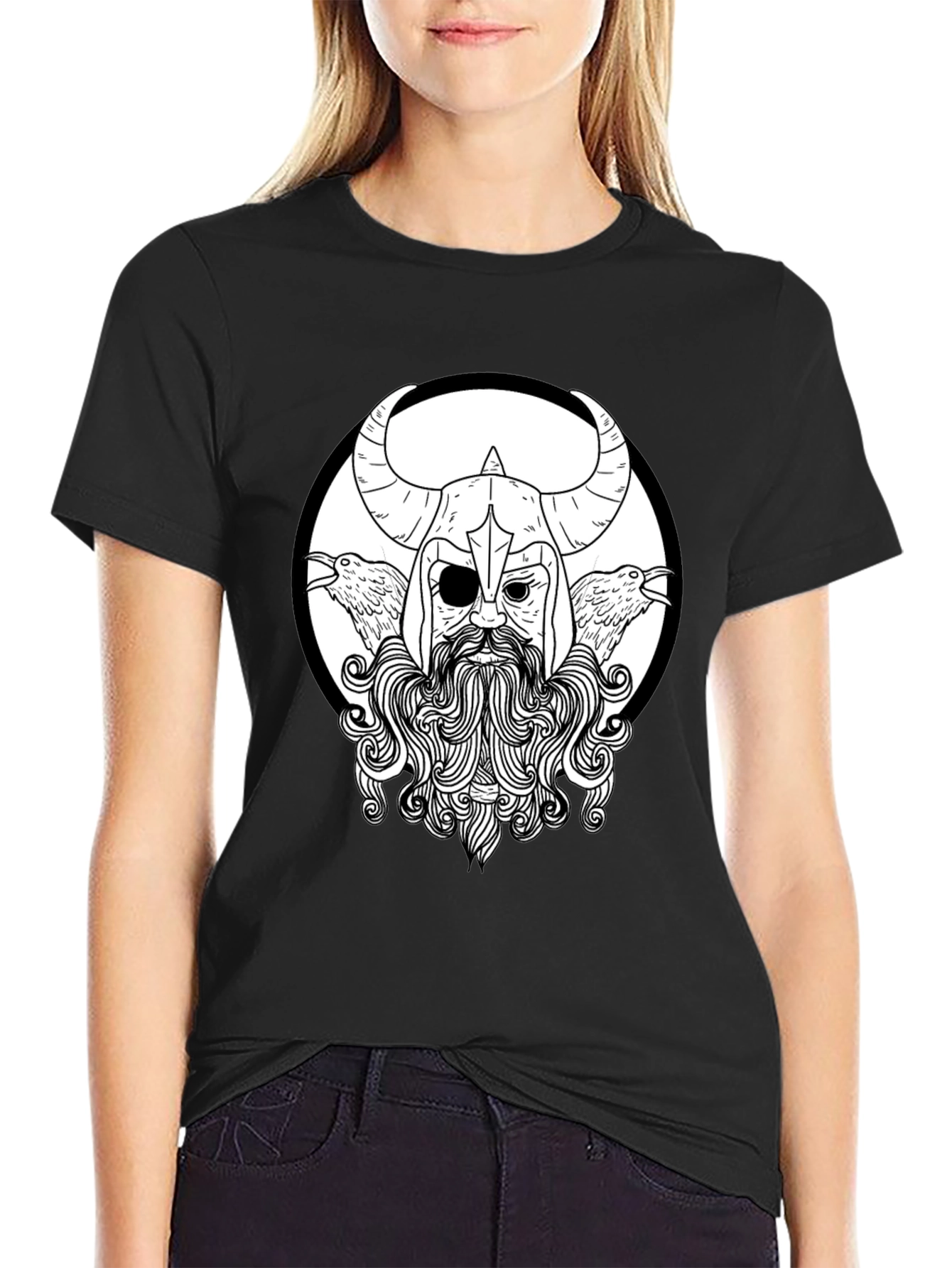 Viking Graphic Black T-Shirt