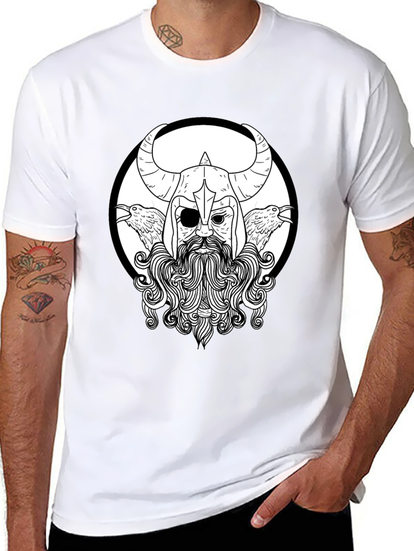 Viking Graphic Black T-Shirt