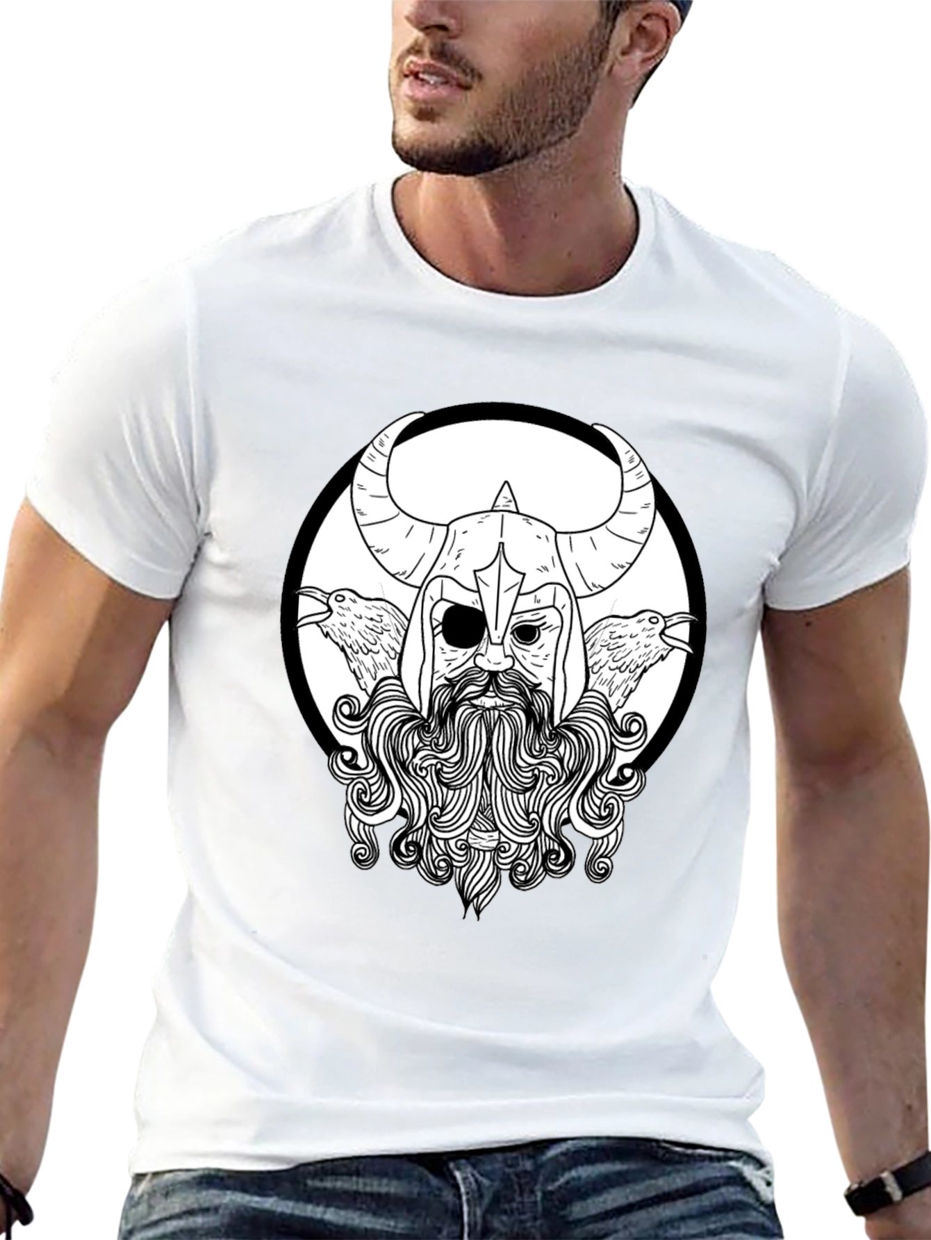 Viking Graphic Black T-Shirt