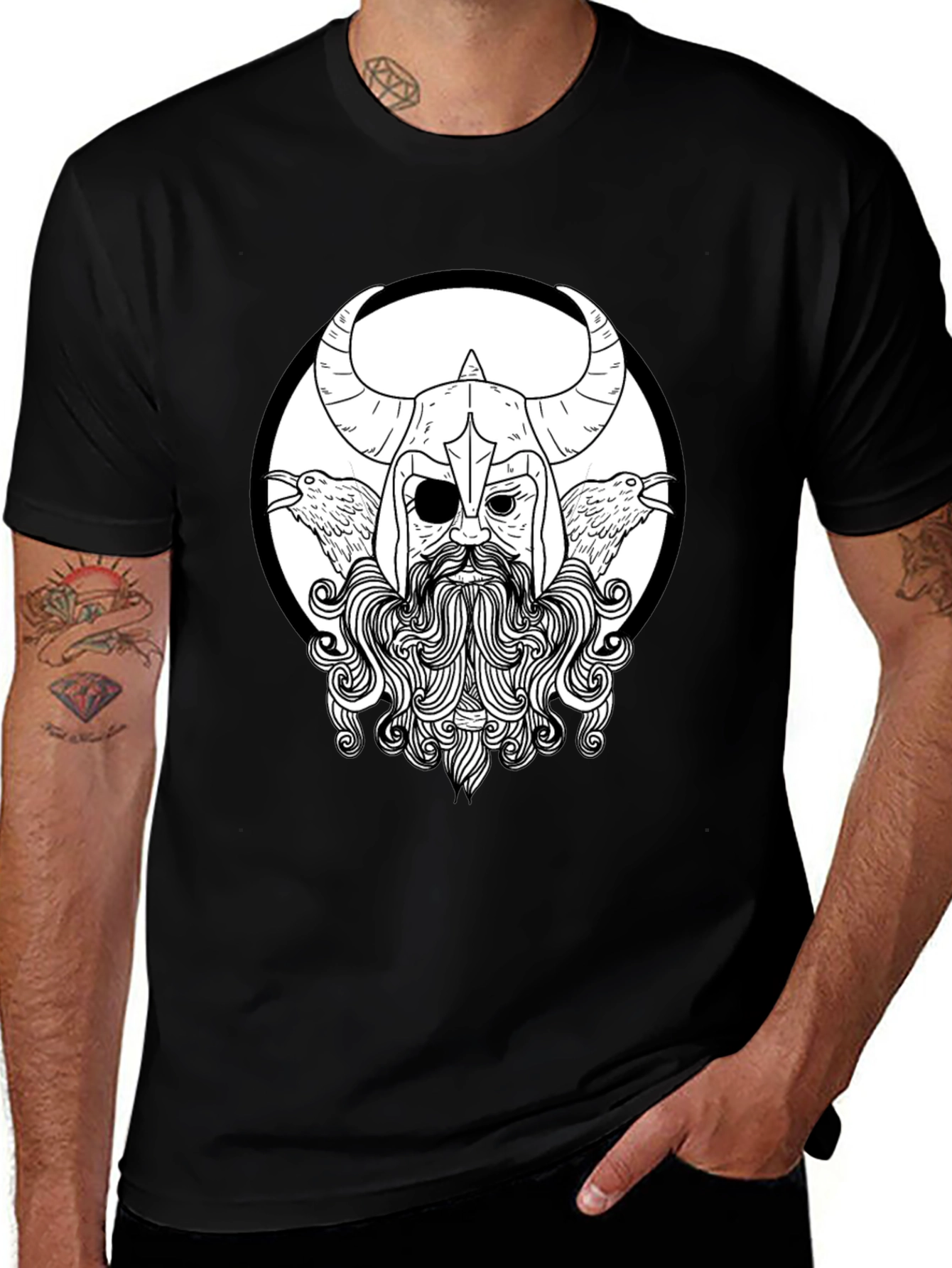 Viking Graphic Black T-Shirt