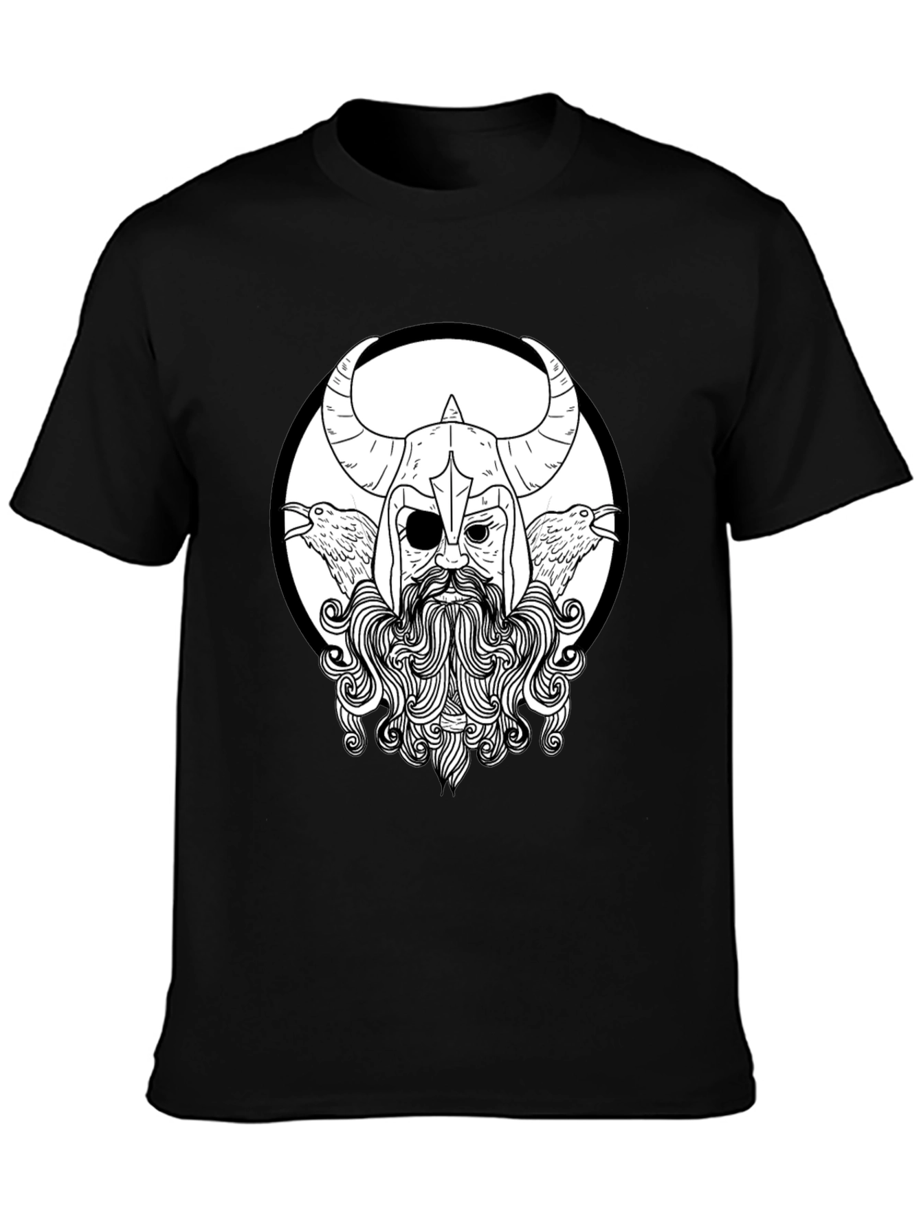 Viking Graphic Black T-Shirt