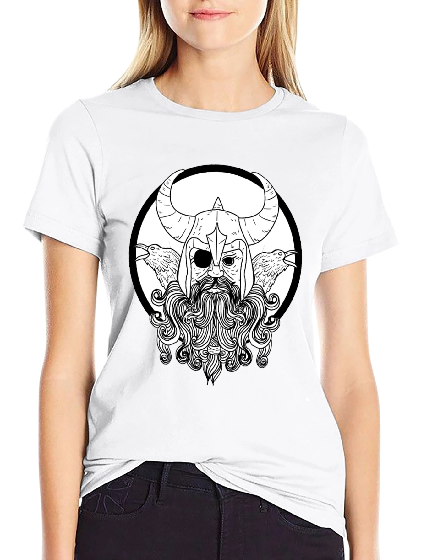 Viking Graphic Black T-Shirt