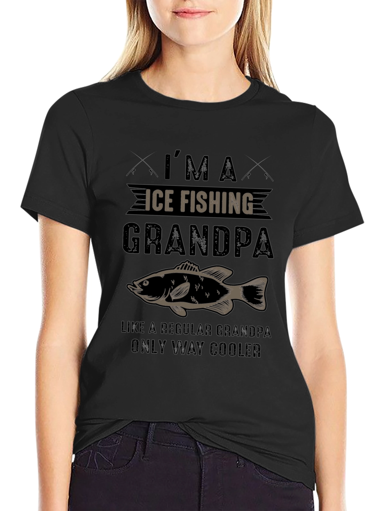 Ice Fishing Grandpa T-Shirt - Cool Angler
