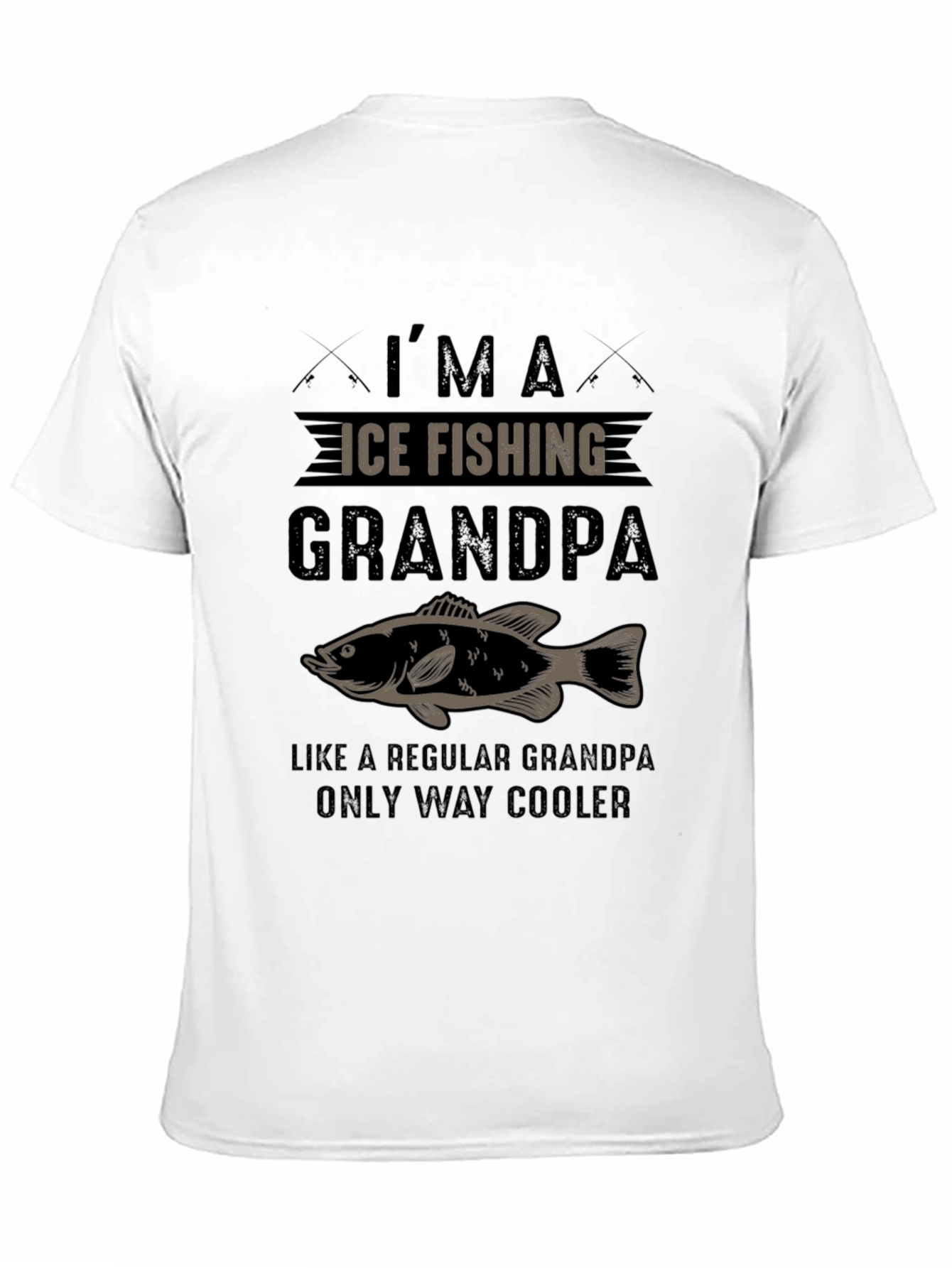Ice Fishing Grandpa T-Shirt - Cool Angler