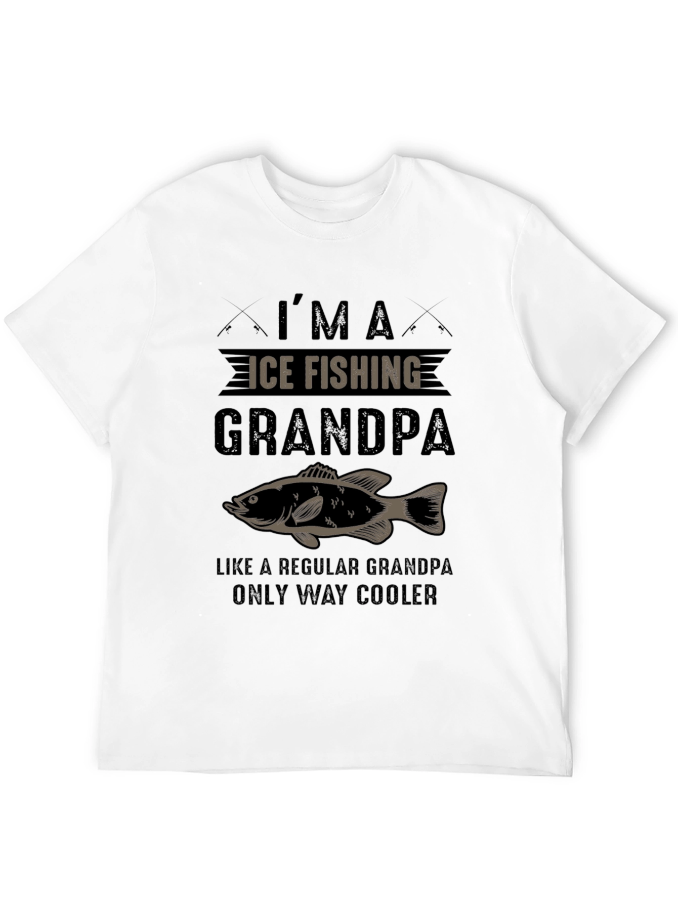 Ice Fishing Grandpa T-Shirt - Cool Angler