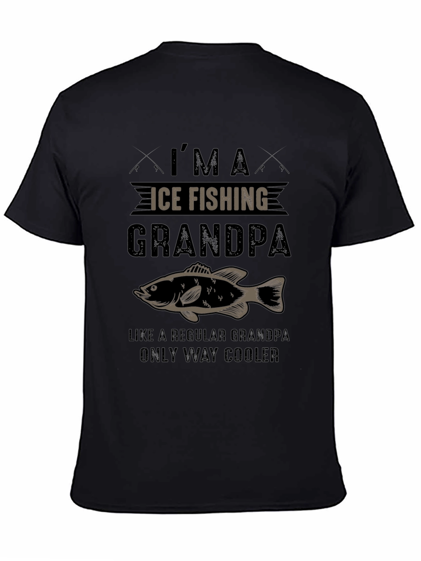 Ice Fishing Grandpa T-Shirt - Cool Angler