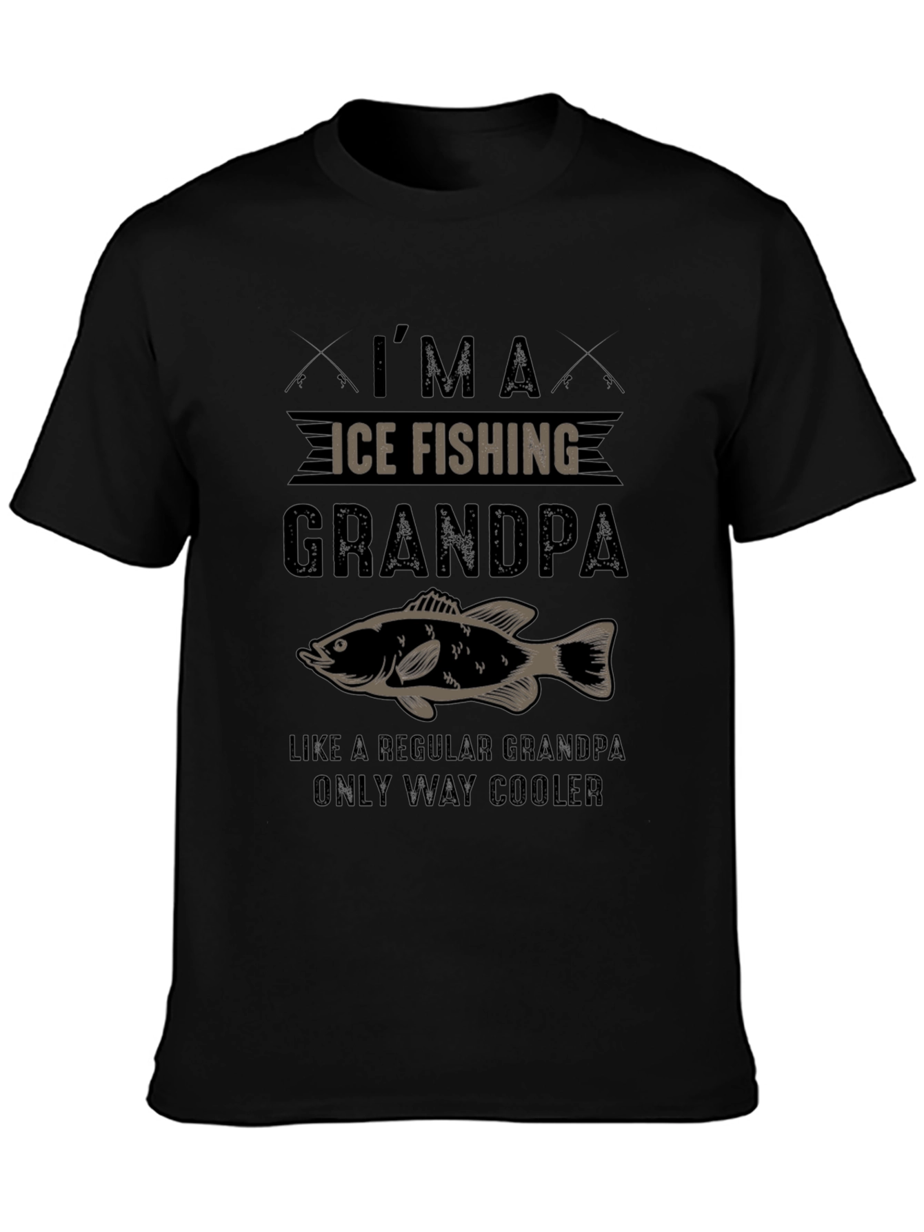 Ice Fishing Grandpa T-Shirt - Cool Angler