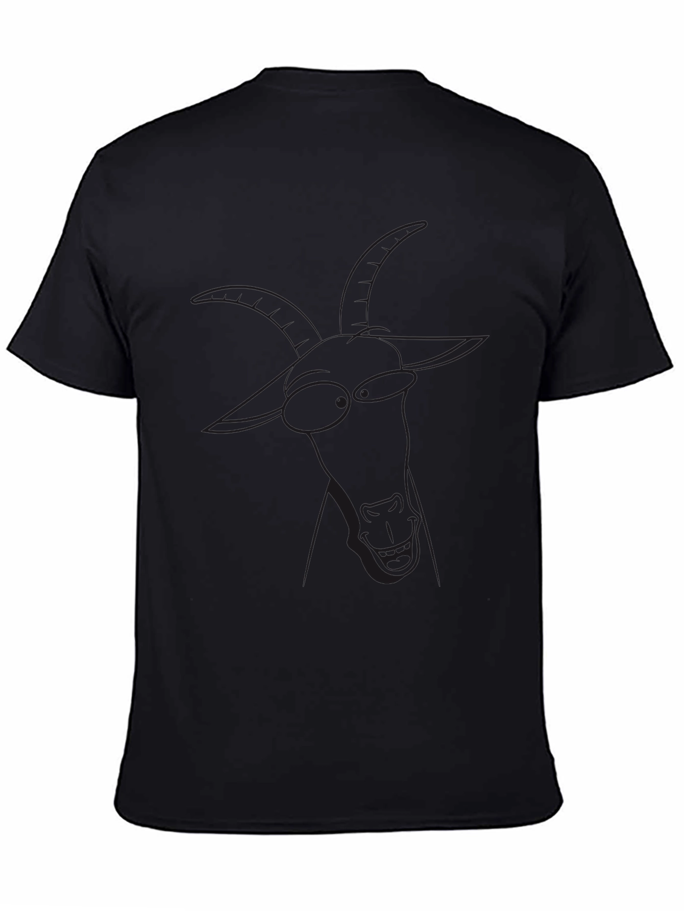 Mens Black Short Sleeve Graphic Tee