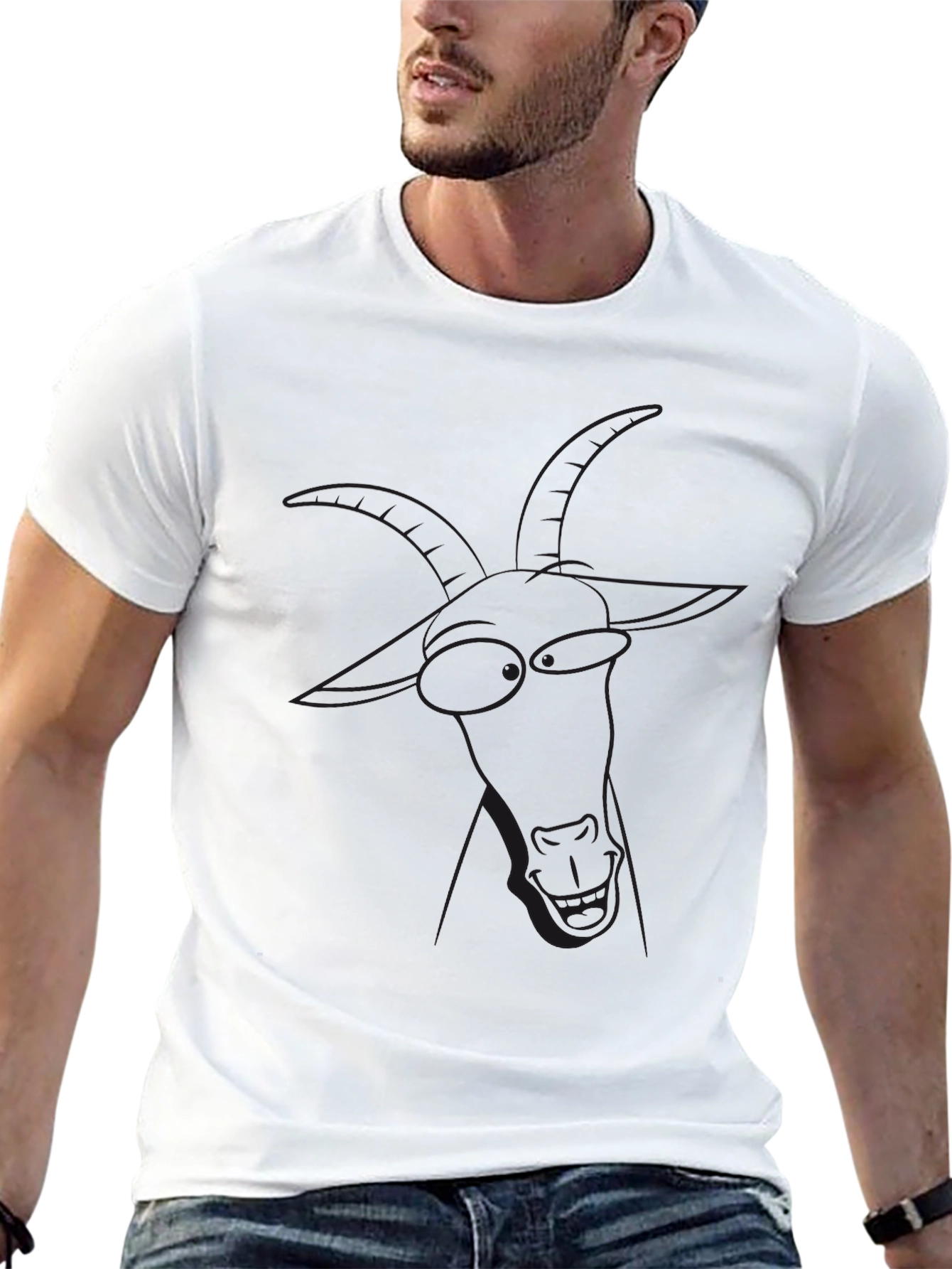 Mens Black Short Sleeve Graphic Tee