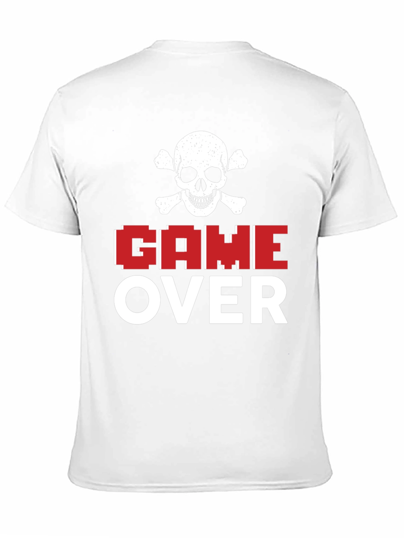 Game Over Skull Graphic T-Shirt