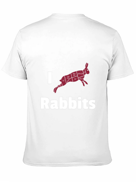I Love Rabbits Butcher Cut T-Shirt