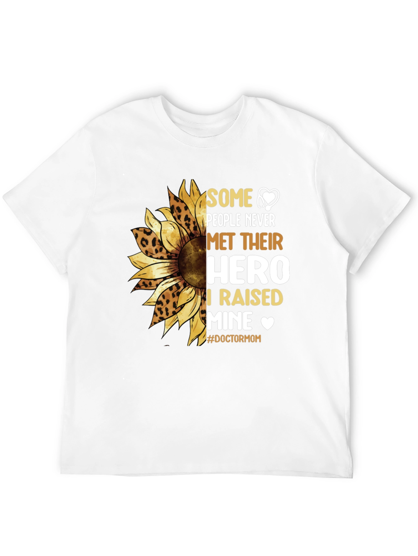 Doctor Mom Sunflower Graphic T-Shirt