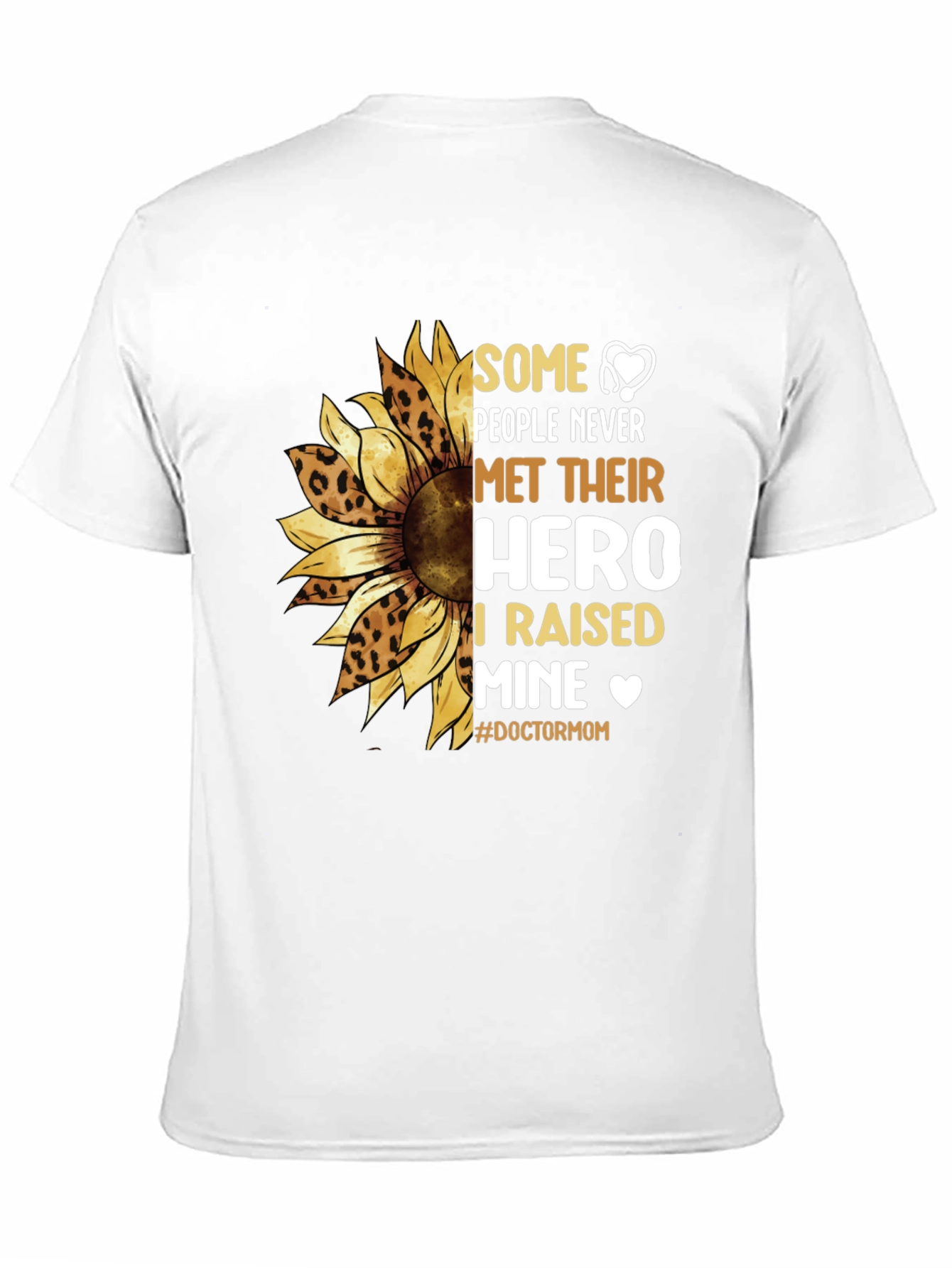 Doctor Mom Sunflower Graphic T-Shirt