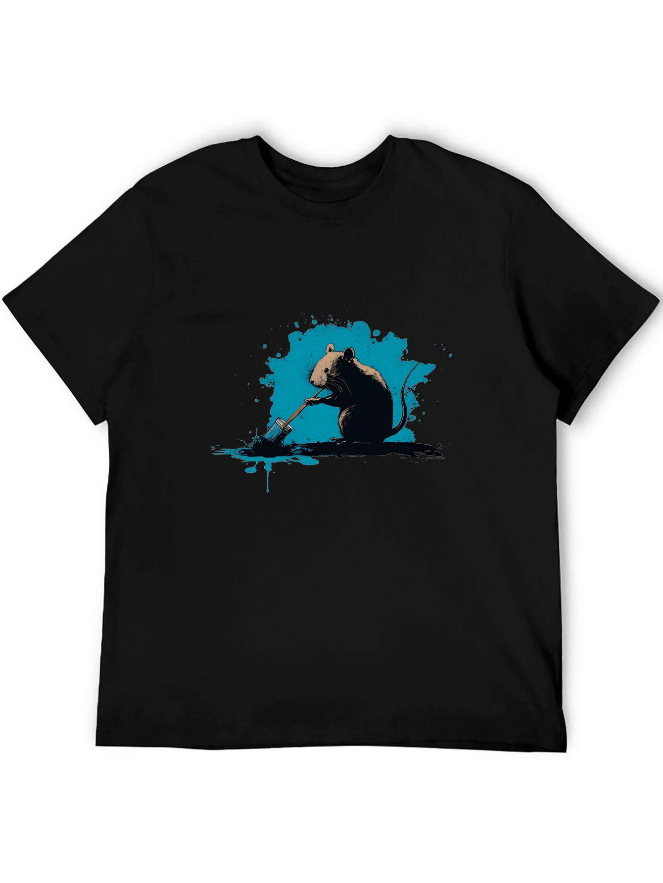 Mouse Painter Graphic Tee - Artistic T-Shirt