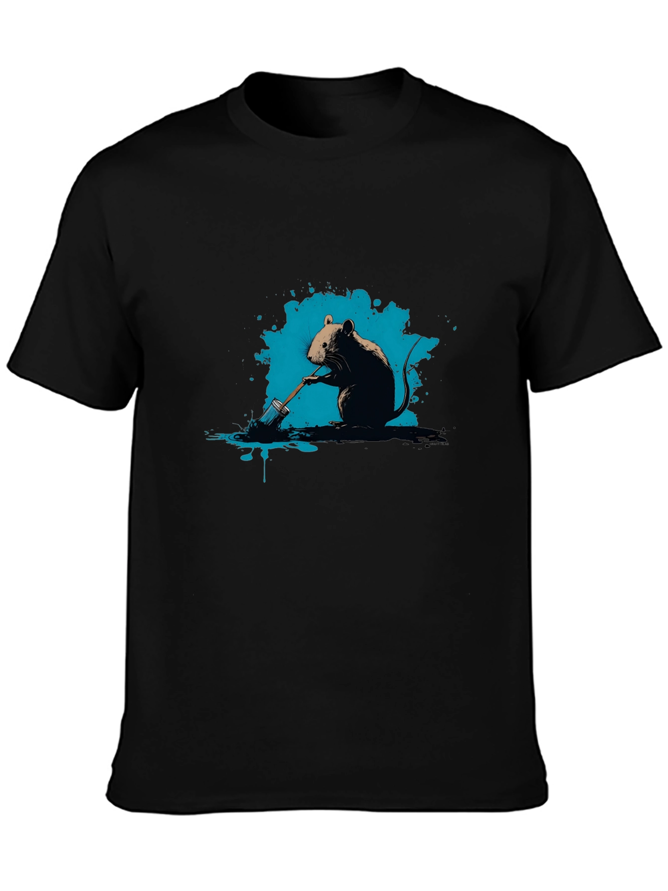 Mouse Painter Graphic Tee - Artistic T-Shirt