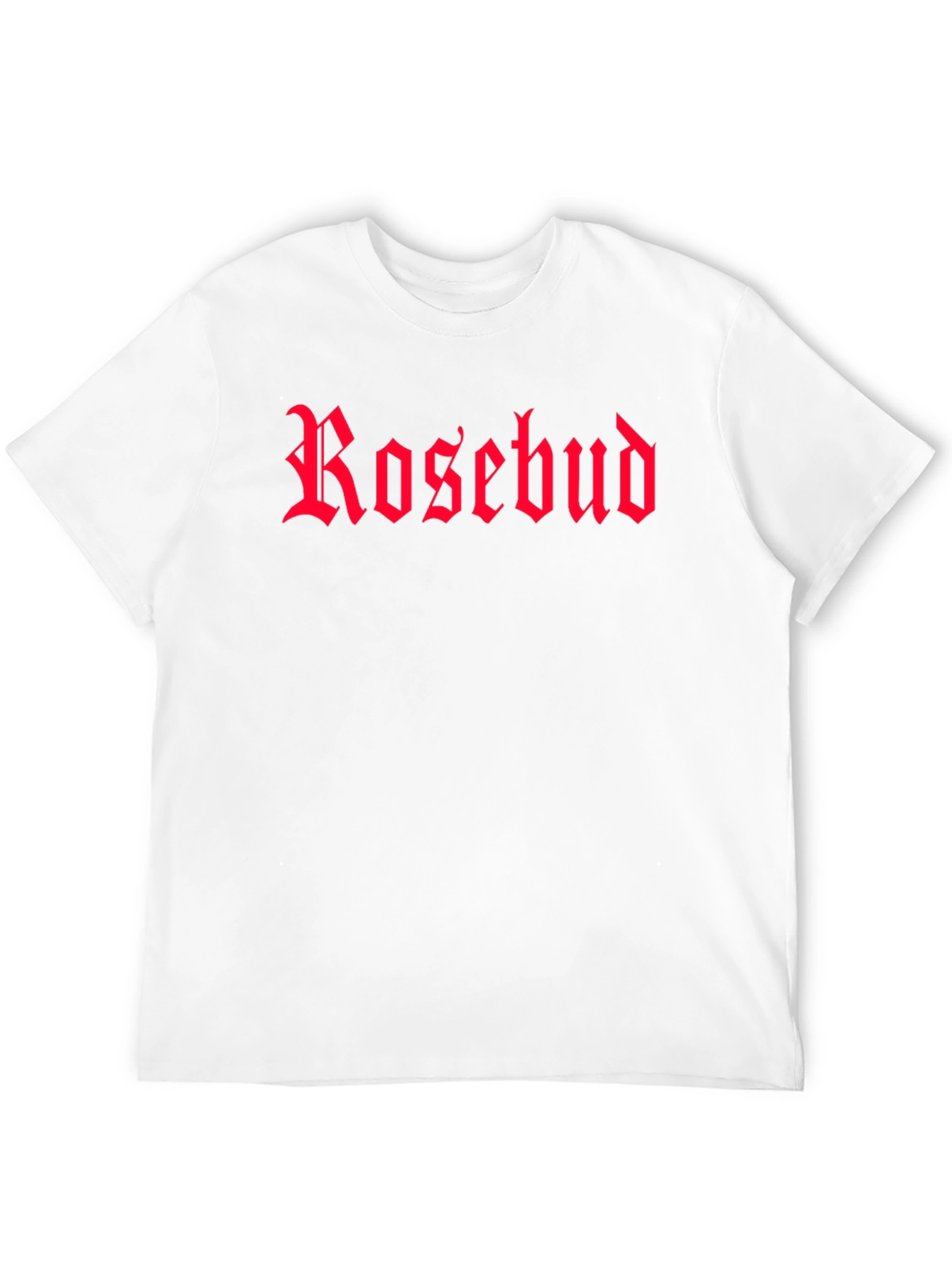 Rosebud Gothic Font Black T-Shirt