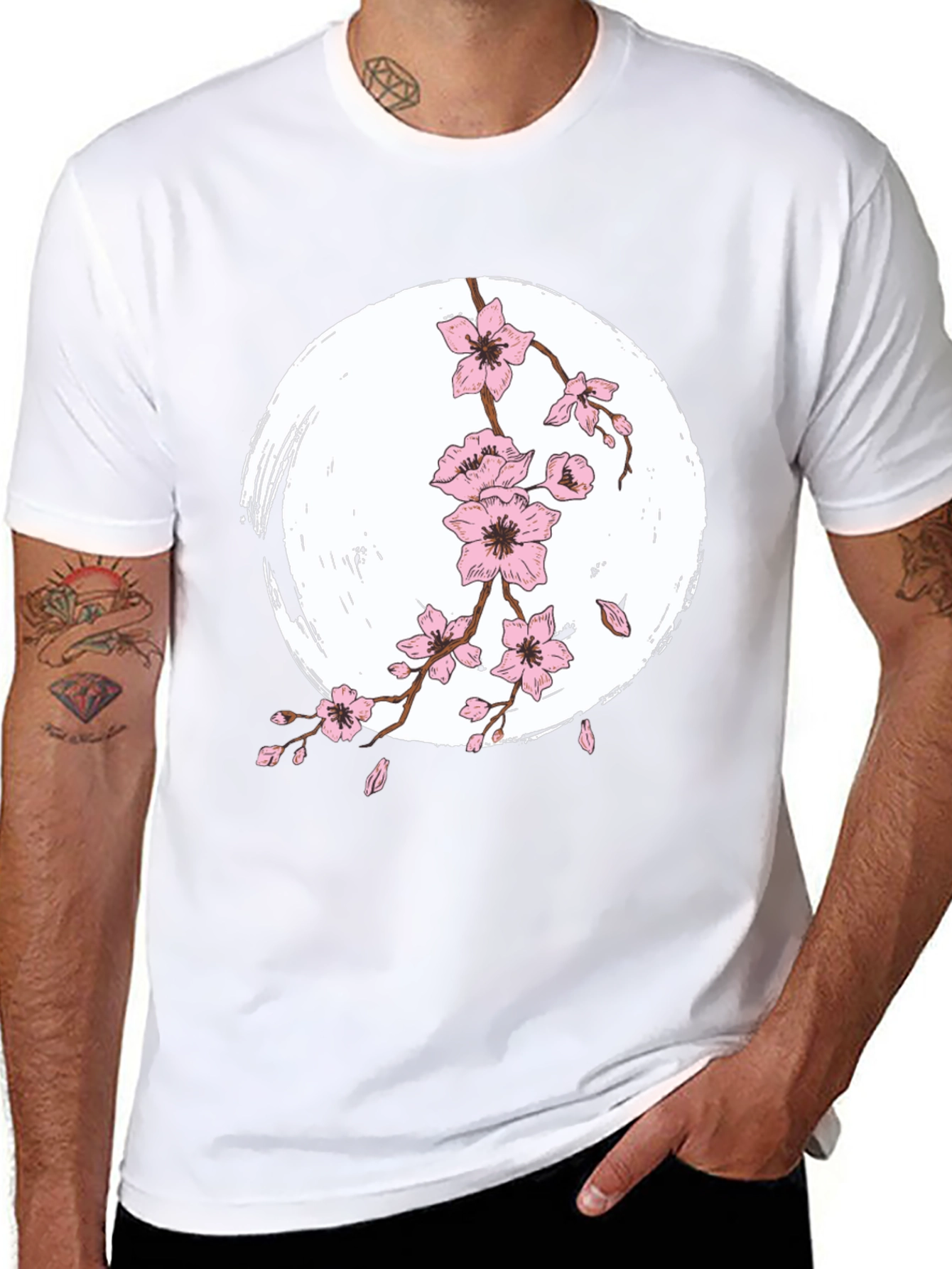 Cherry Blossom T-Shirt - Unique Floral Design