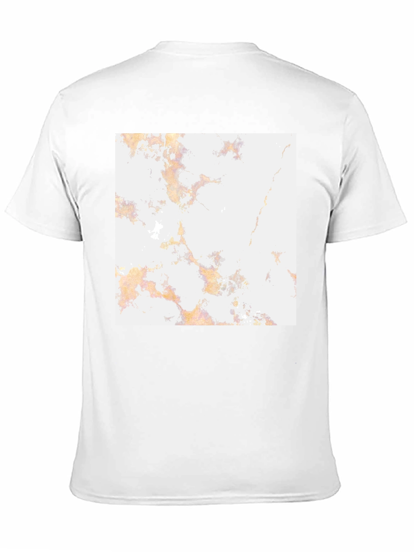 Unique Marble Pattern Black T-Shirt