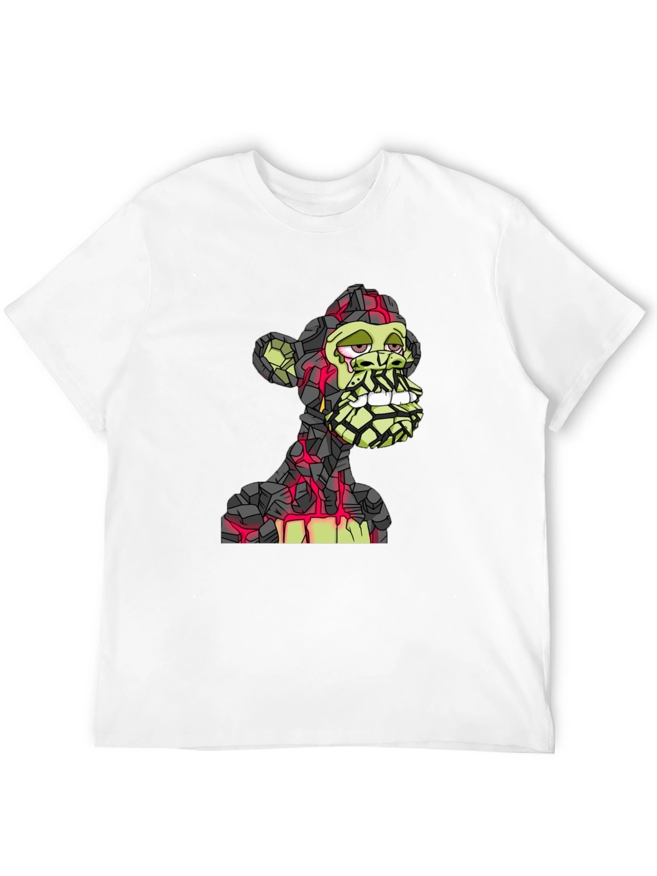 Bored Ape Lava Rock Style T-Shirt - Black