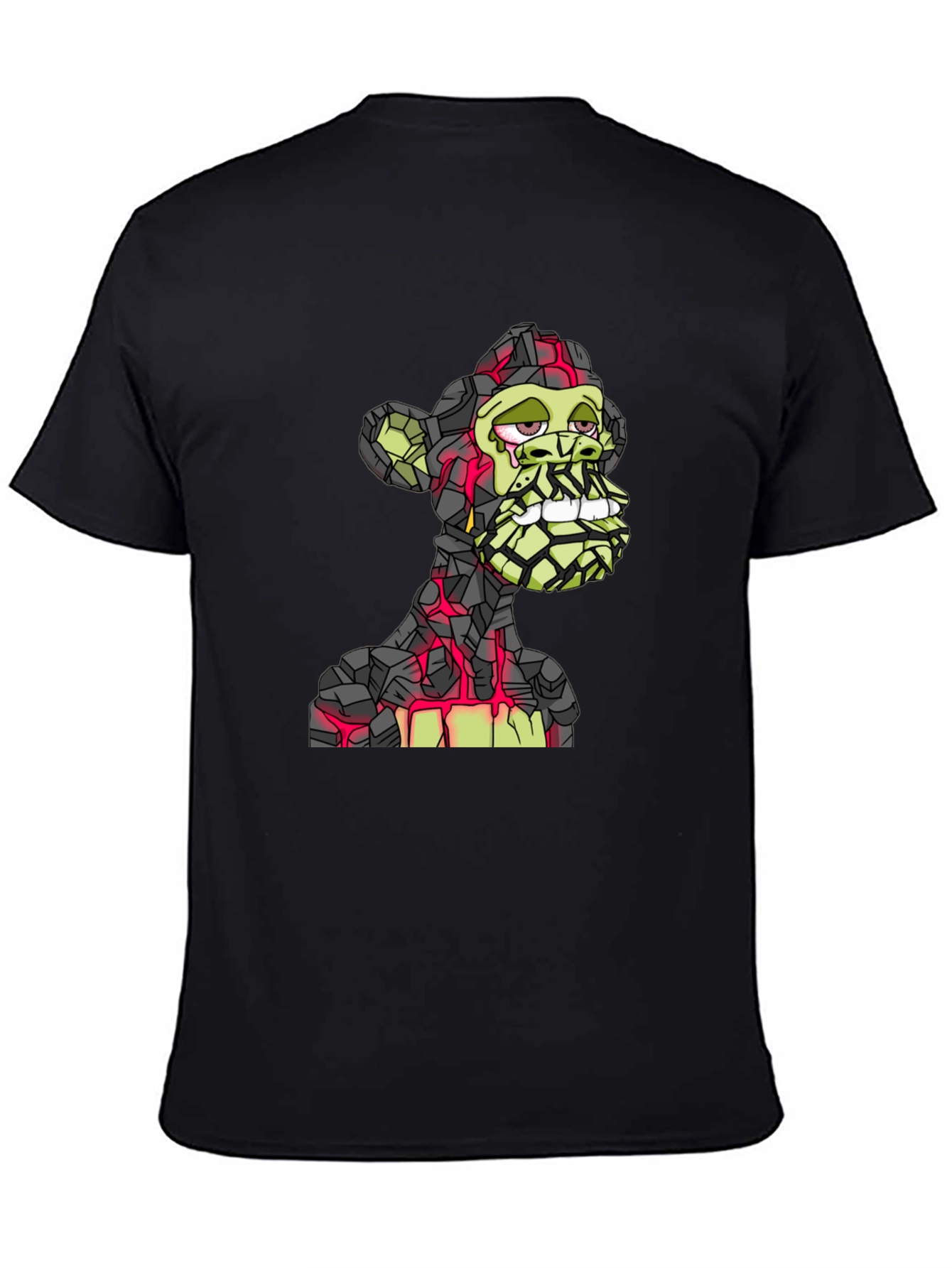Bored Ape Lava Rock Style T-Shirt - Black