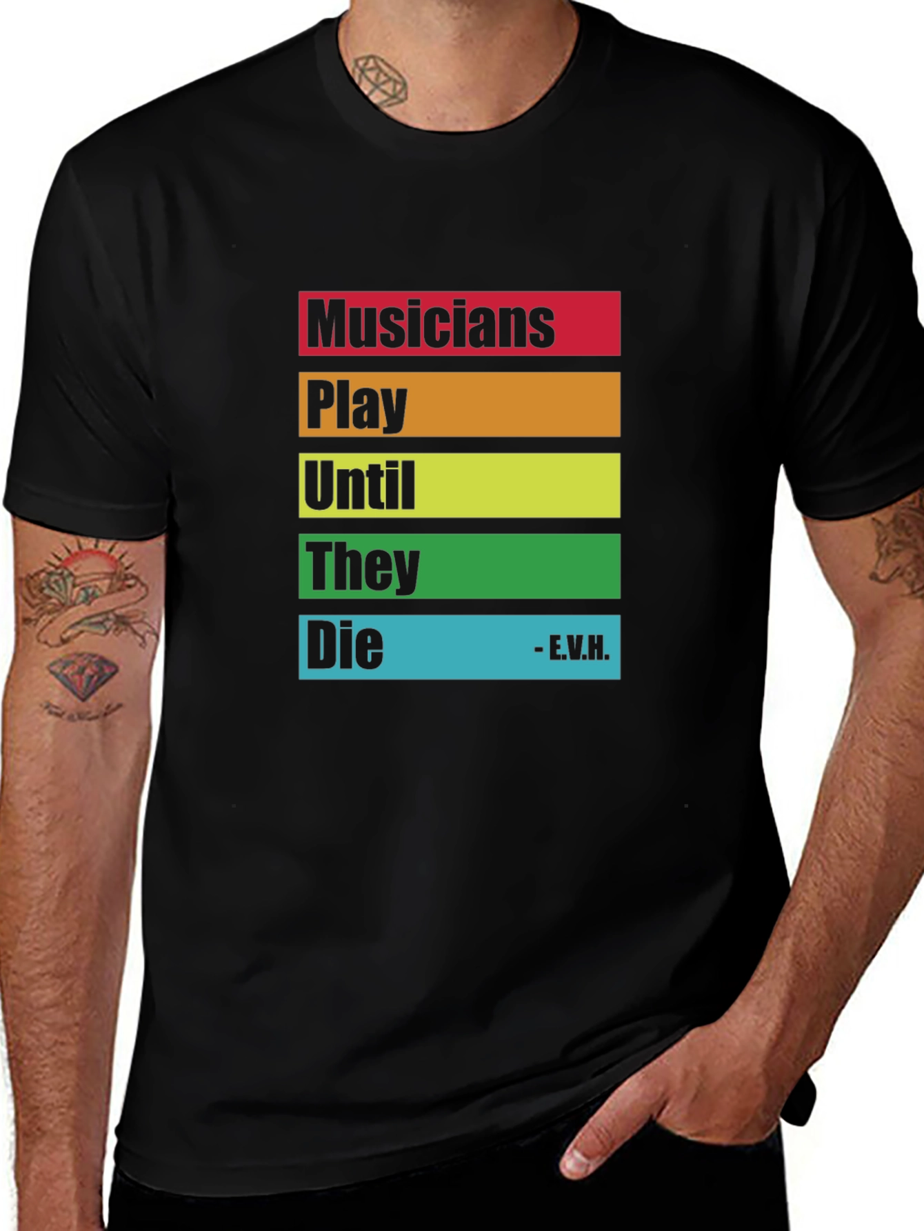 Musicians Saying T-Shirt - Play Until They Die