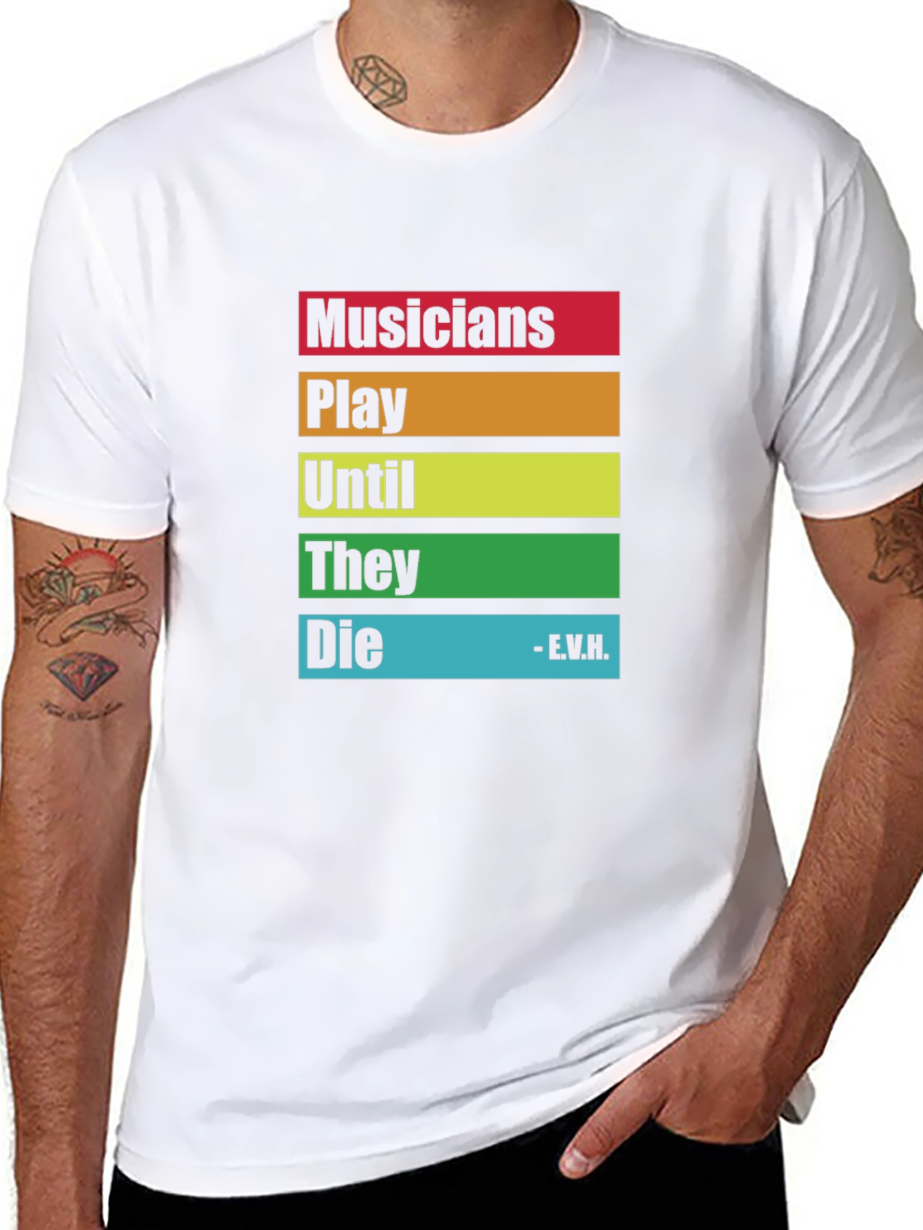Musicians Saying T-Shirt - Play Until They Die