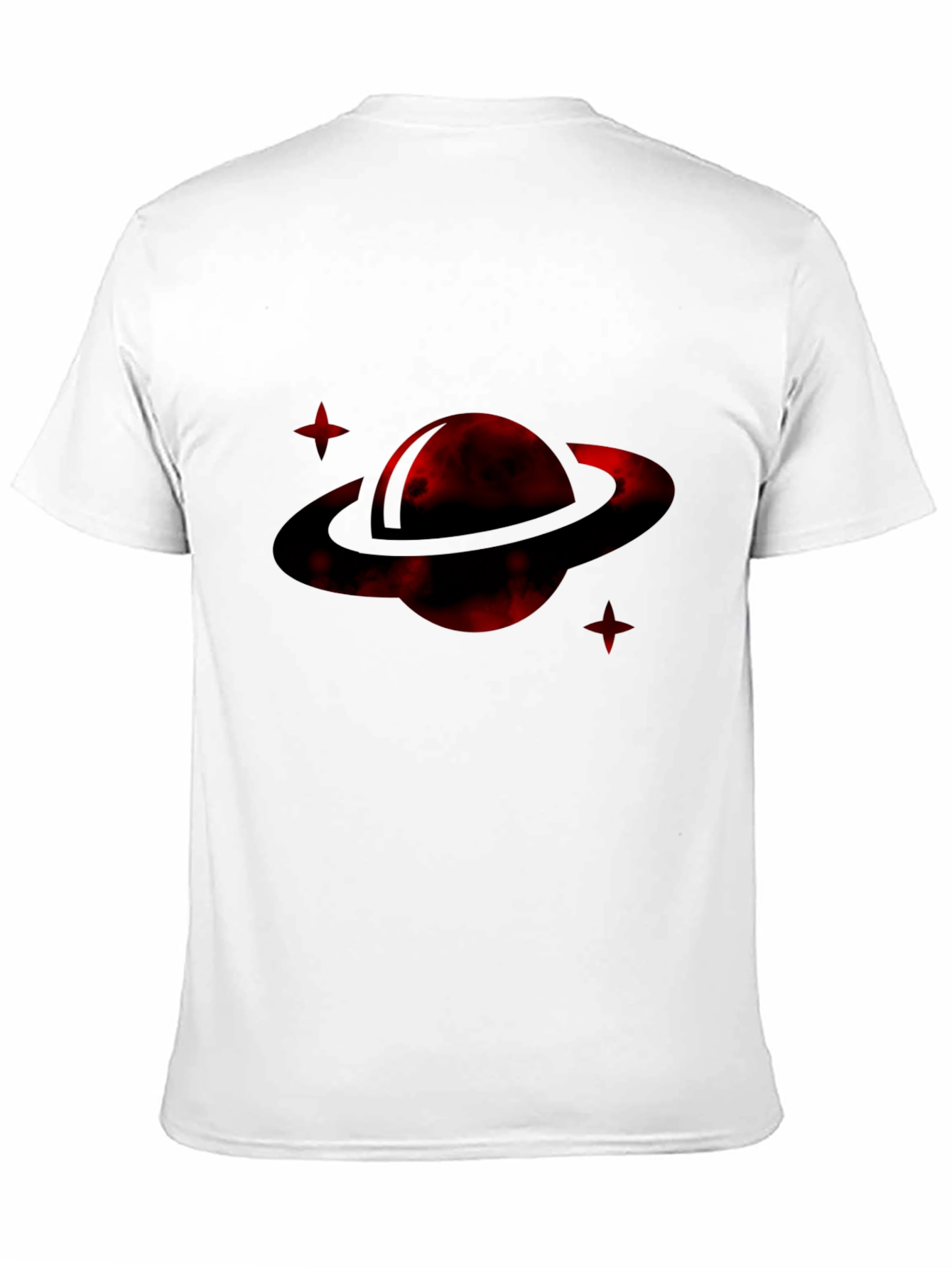 Red Planet Graphic Tee - Stylish Mens Black T-Shirt