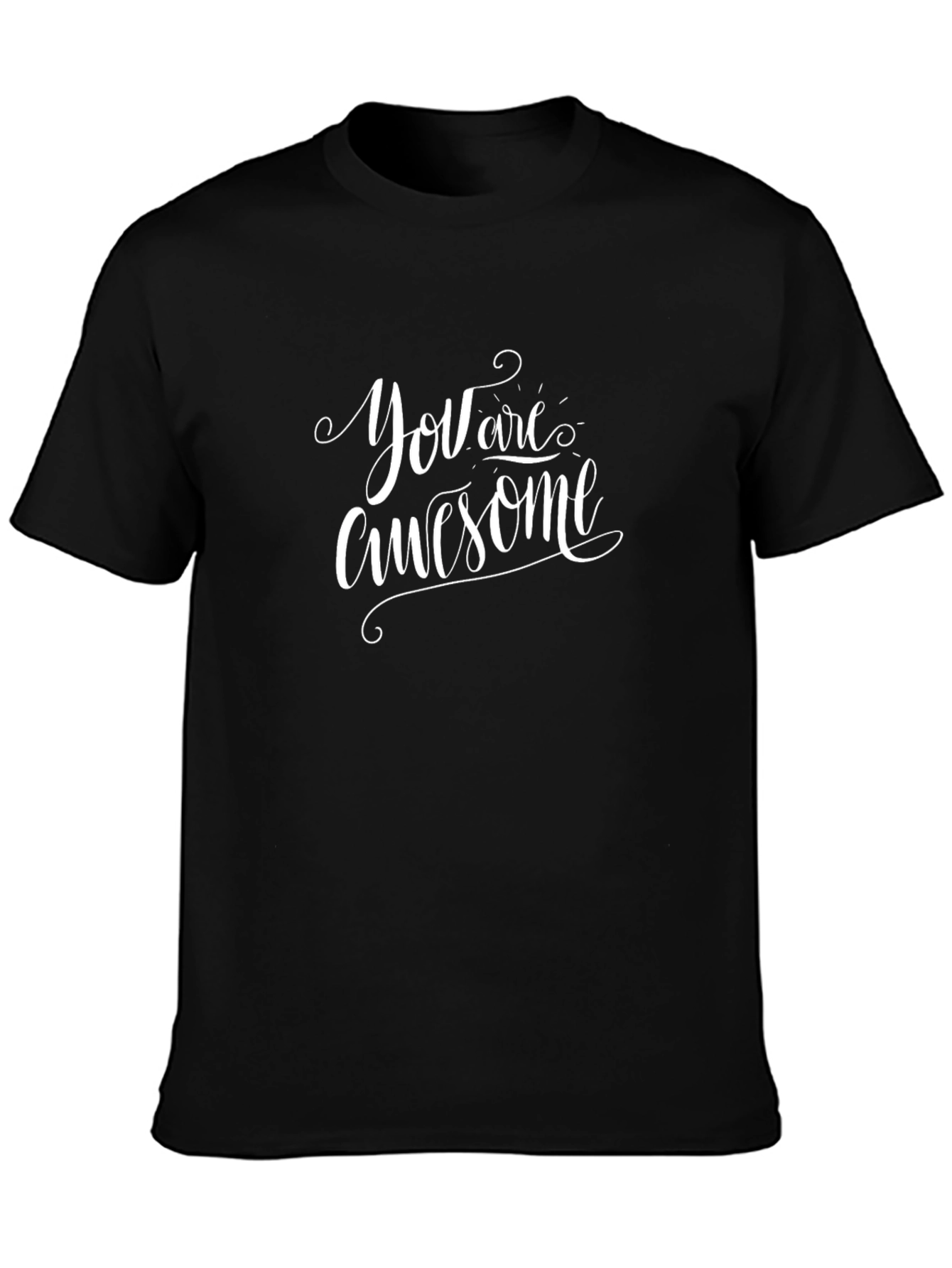 You Are Awesome Graphic Tee - Black