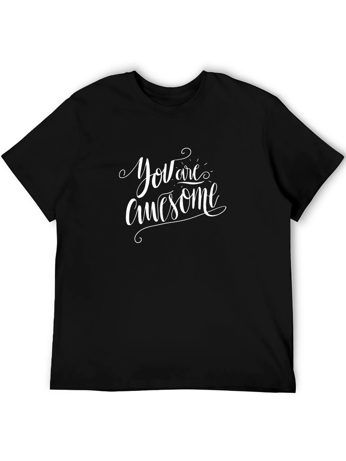 You Are Awesome Graphic Tee - Black