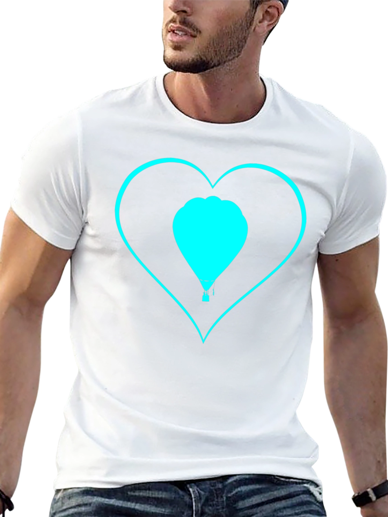 Heart Hot Air Balloon Graphic Tee