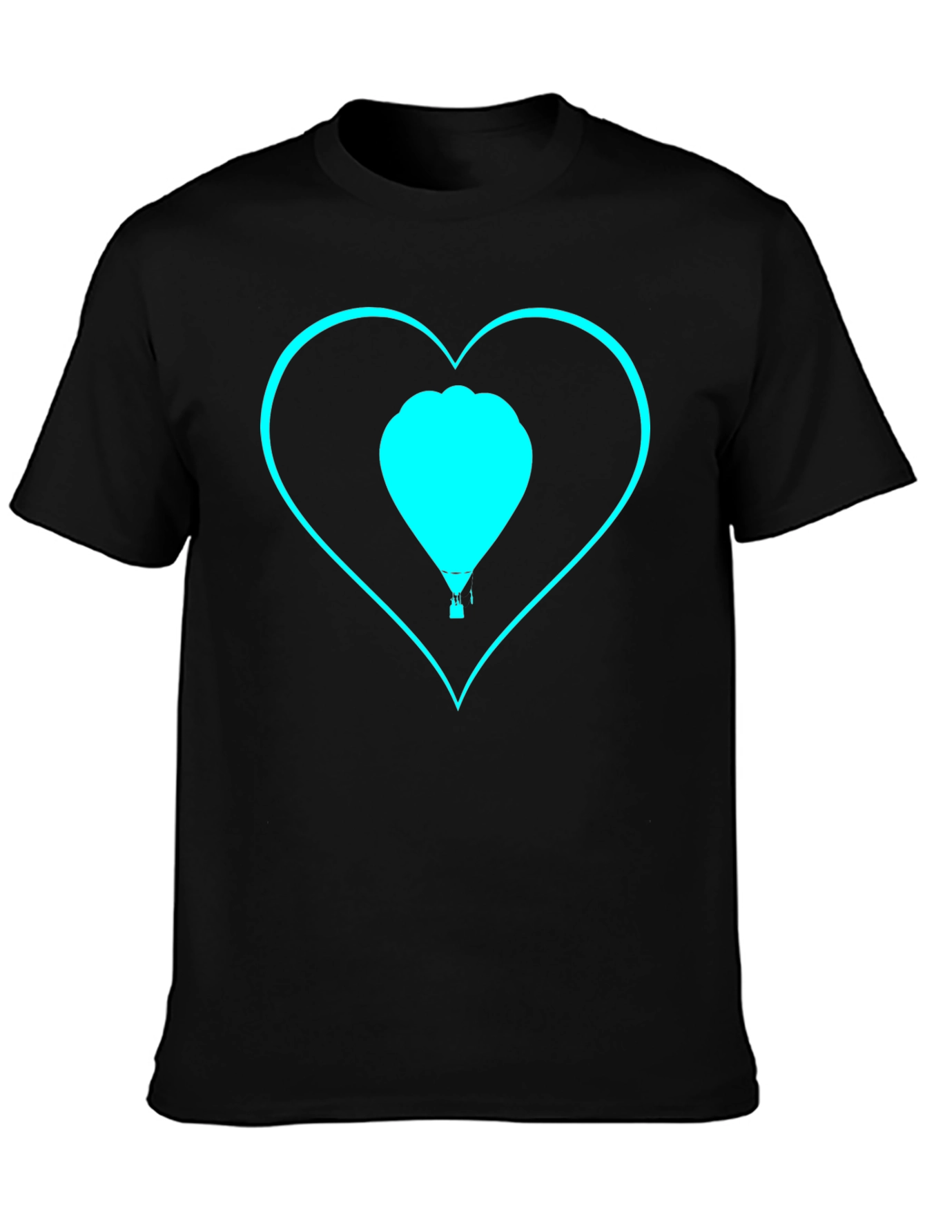 Heart Hot Air Balloon Graphic Tee