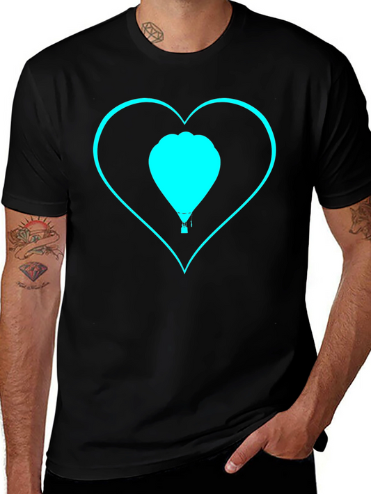 Heart Hot Air Balloon Graphic Tee