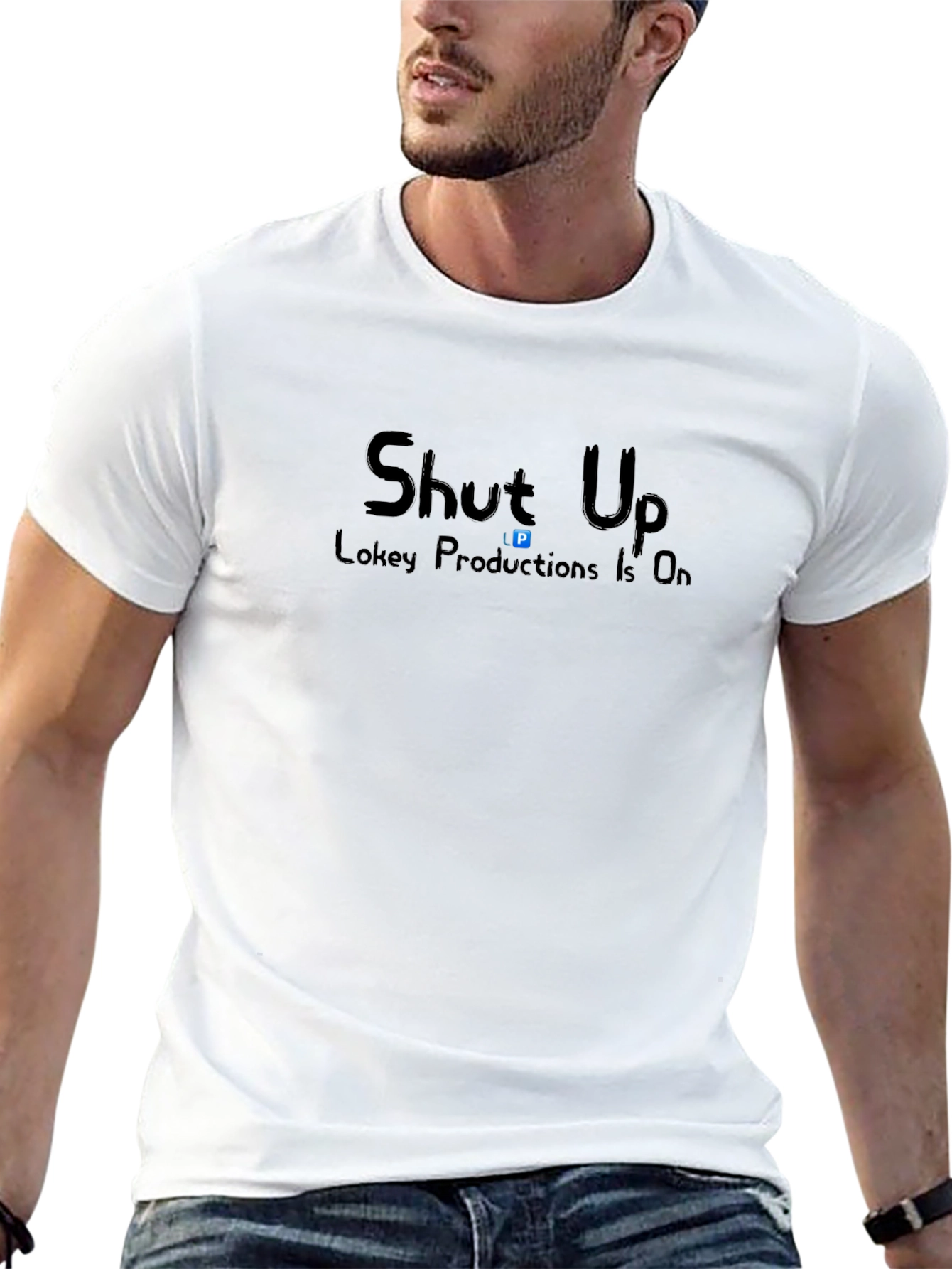 Shut Up Lokey Productions Mens Black T-Shirt