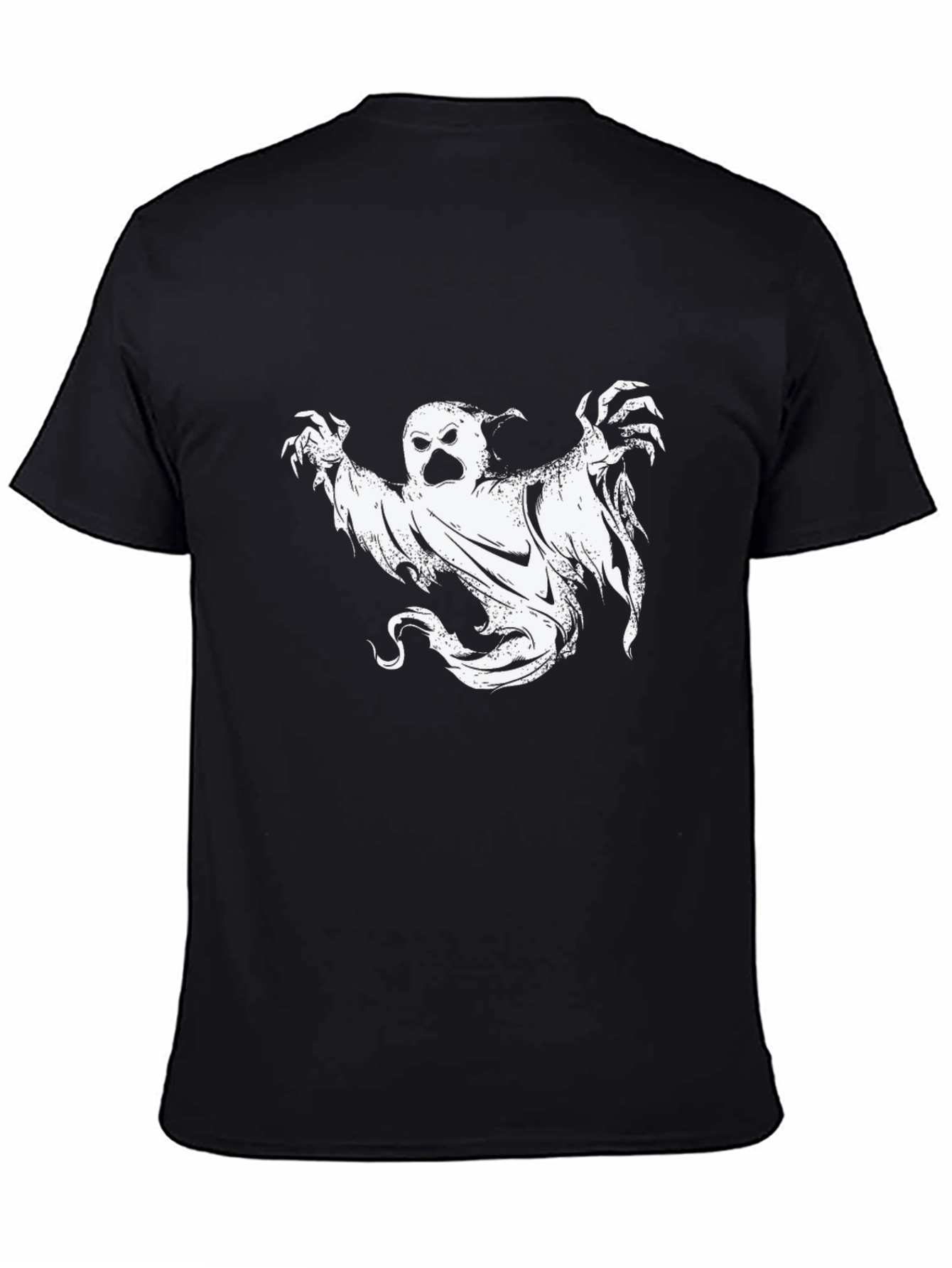Ghost Graphic Tee - Mens Black Halloween T-Shirt