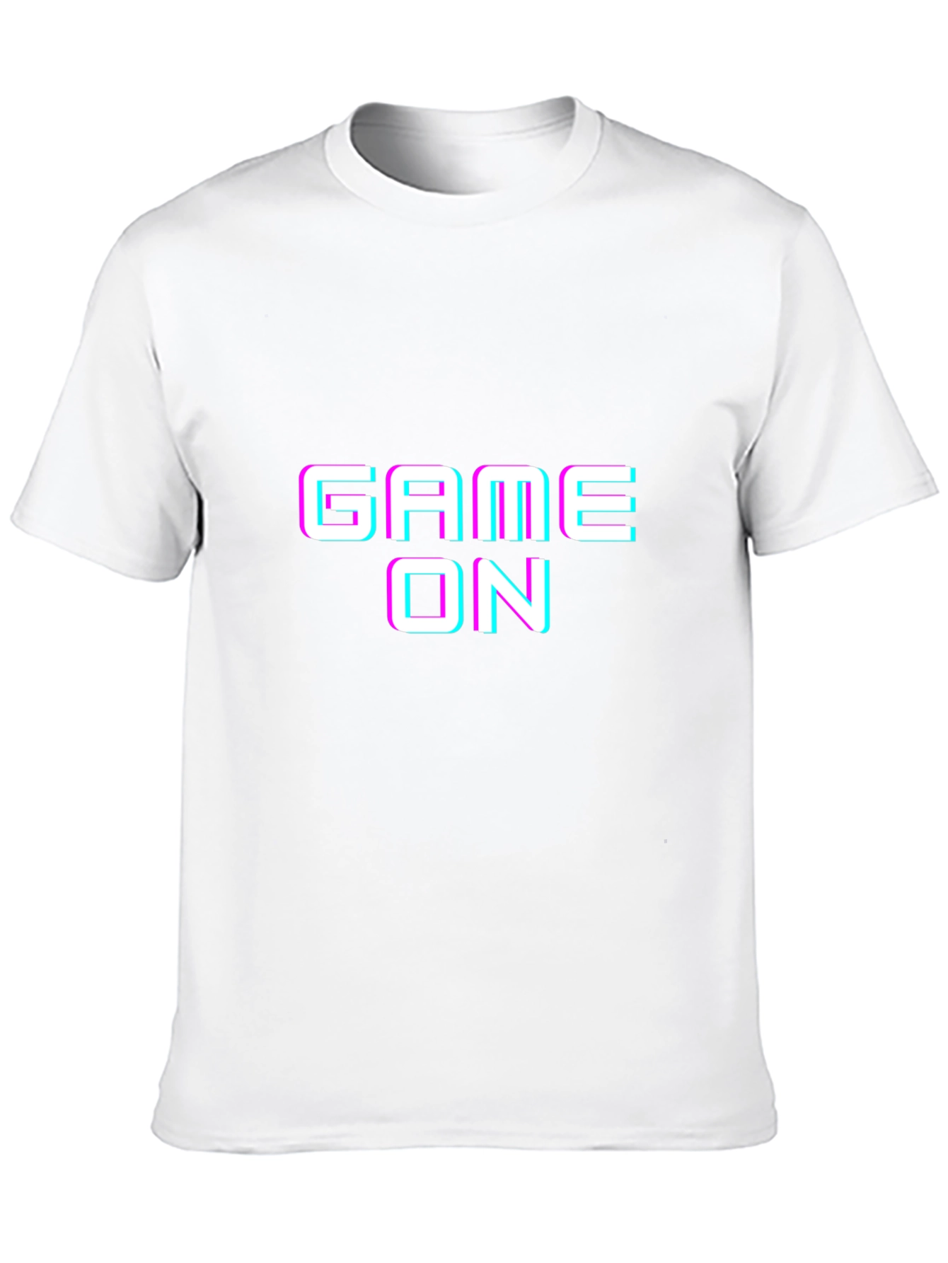 Game On Graphic Tee - Black Cotton T-Shirt