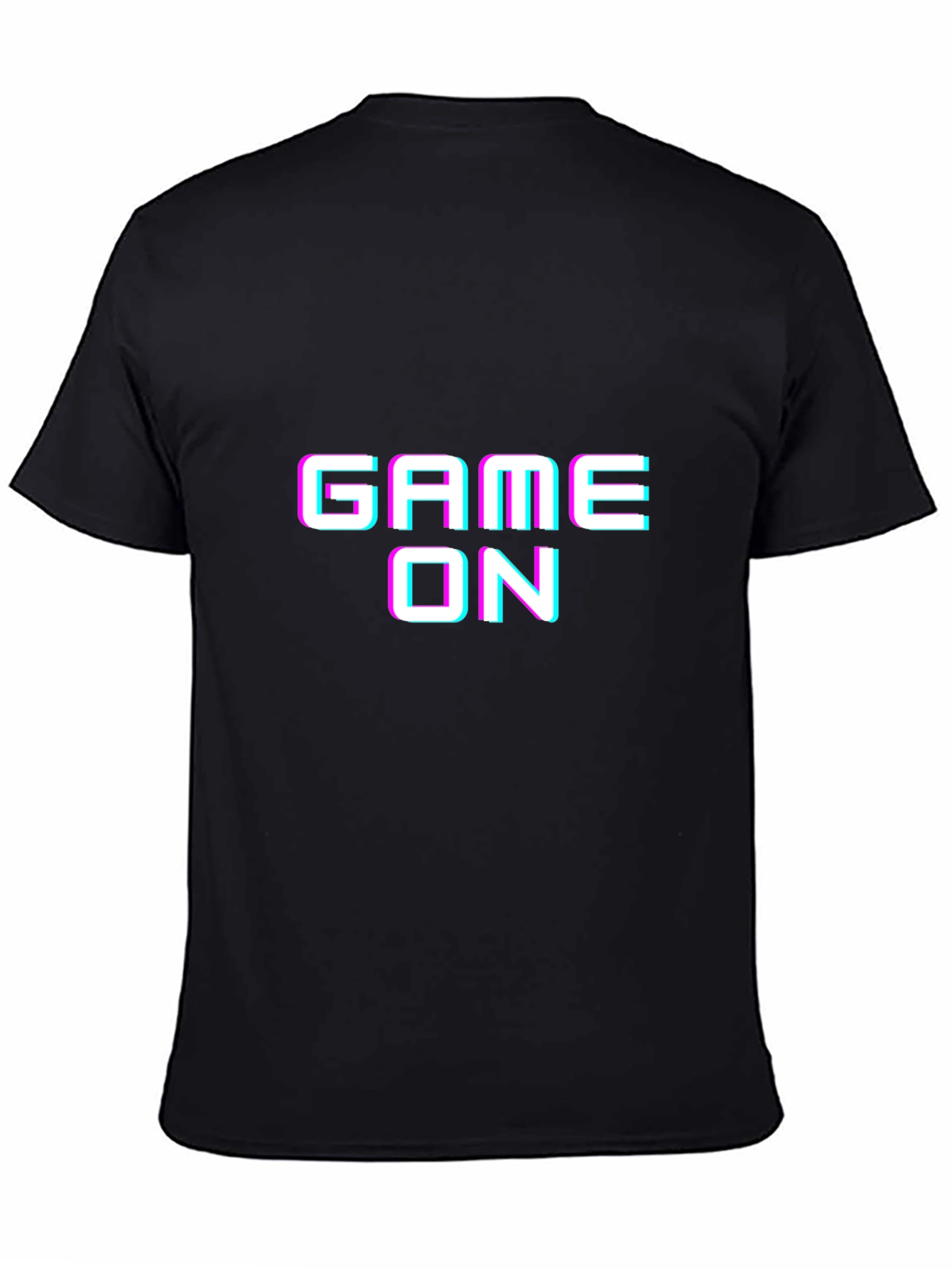Game On Graphic Tee - Black Cotton T-Shirt