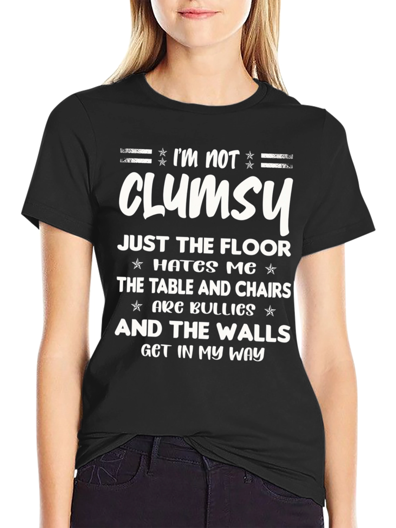 Funny Im Not Clumsy Graphic T-Shirt