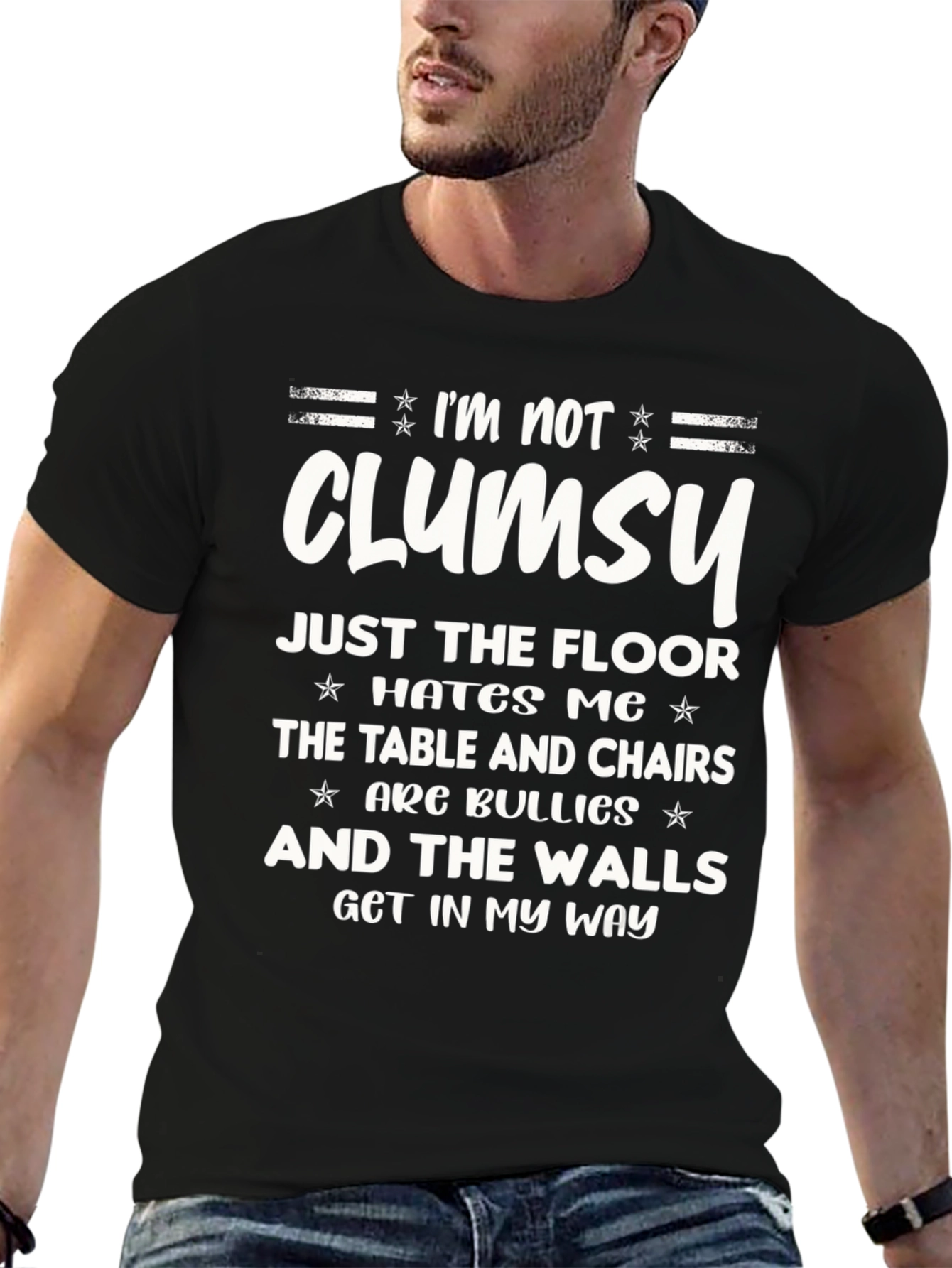 Funny Im Not Clumsy Graphic T-Shirt