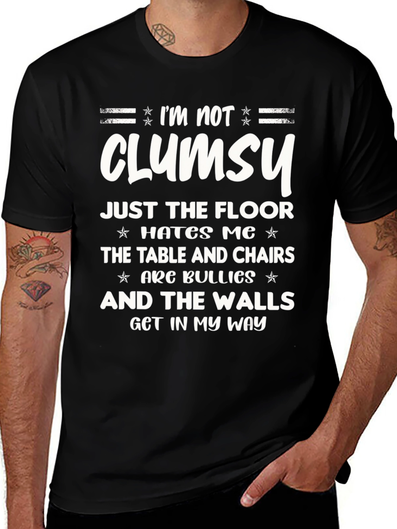 Funny Im Not Clumsy Graphic T-Shirt