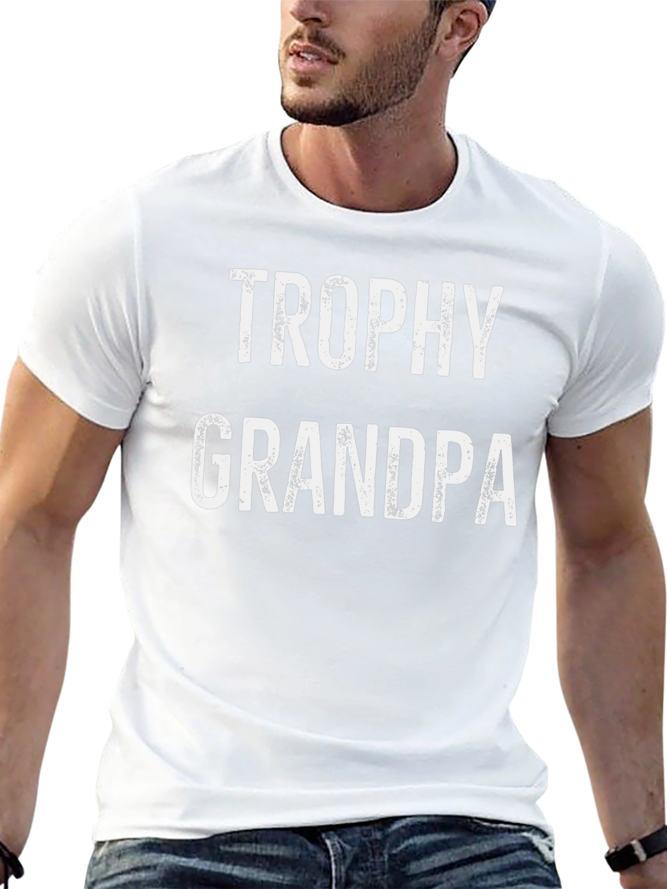 Trophy Grandpa T-Shirt - Black Graphic Tee