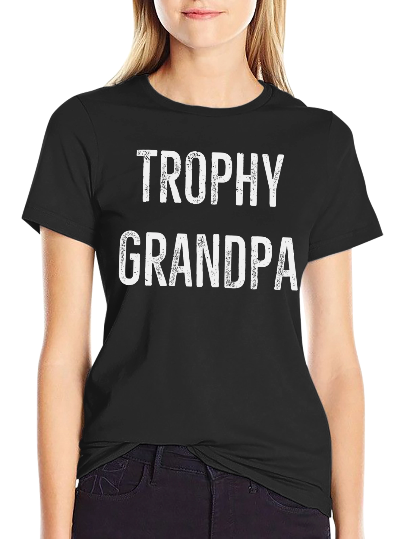 Trophy Grandpa T-Shirt - Black Graphic Tee