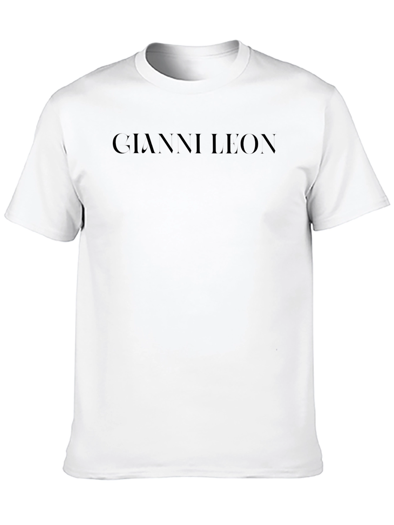 Gianni Leon Black Graphic T-Shirt