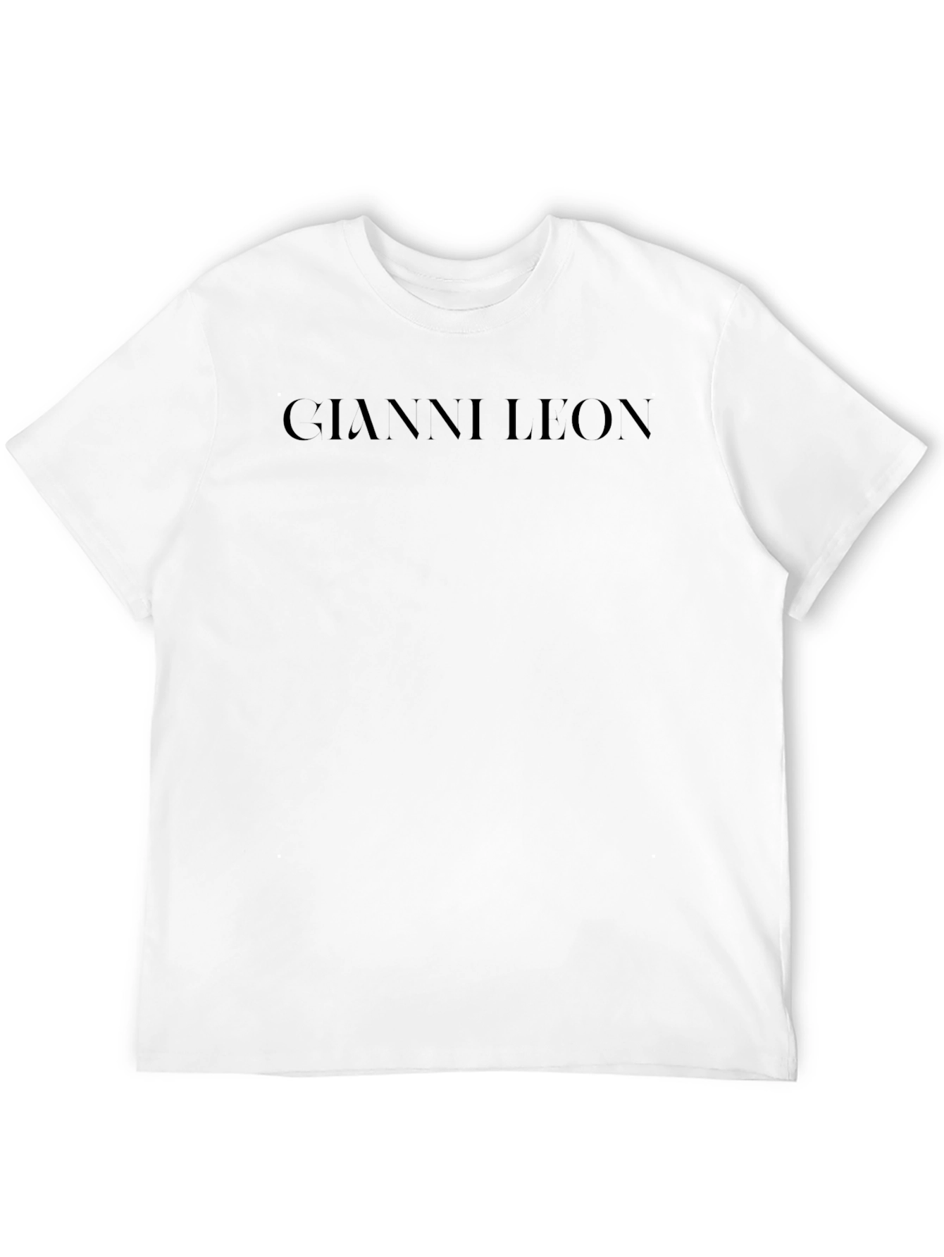 Gianni Leon Black Graphic T-Shirt