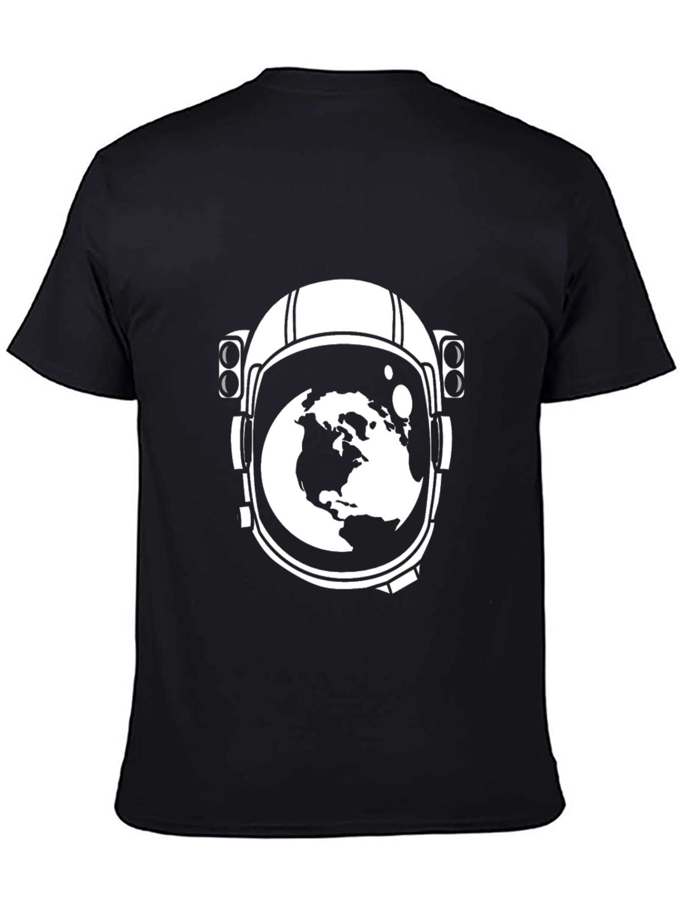 Astronaut Helmet Earth Graphic Tee