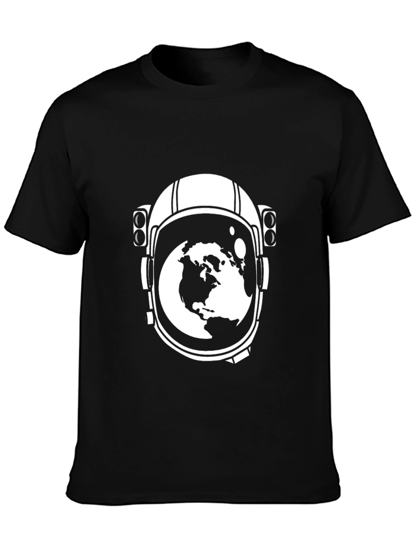Astronaut Helmet Earth Graphic Tee